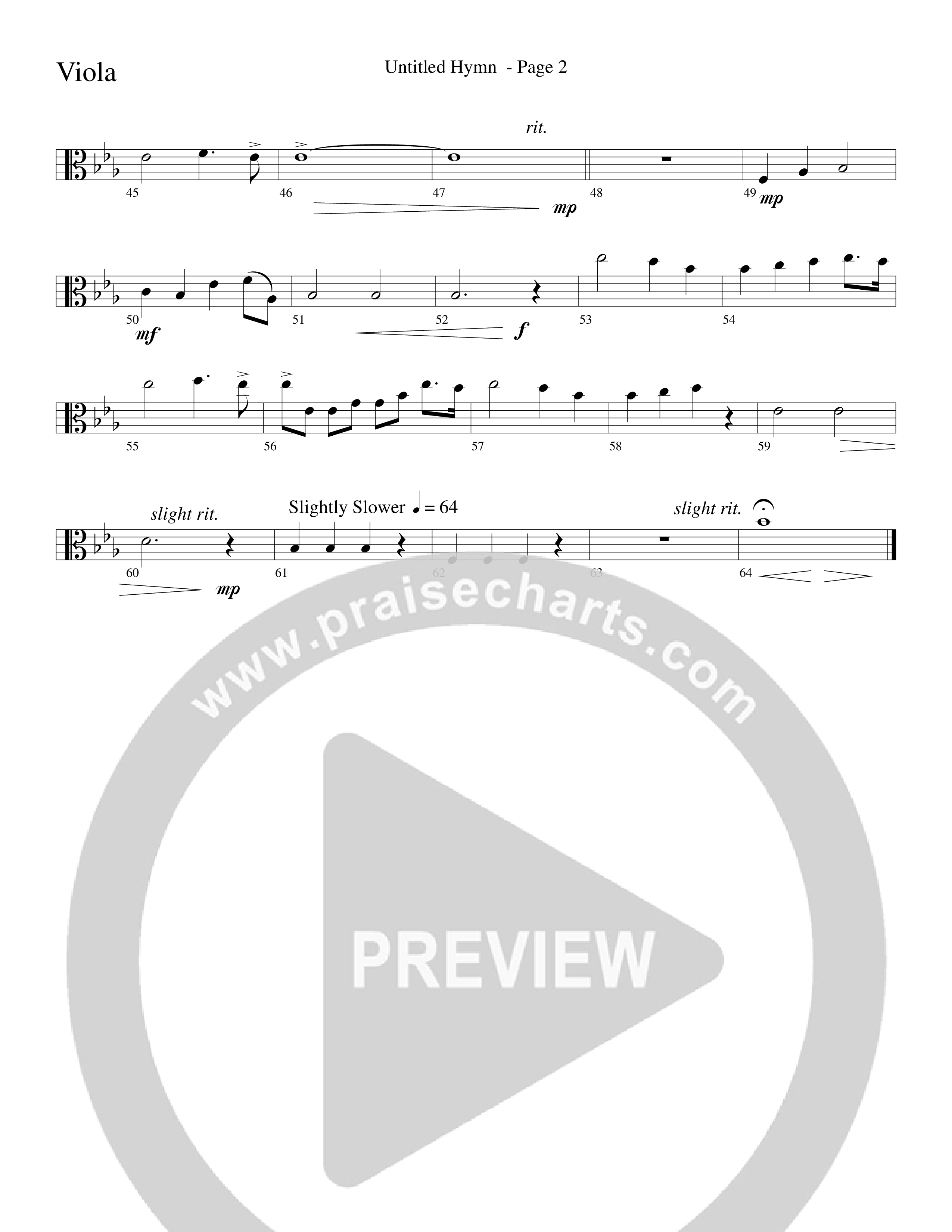 Untitled Hymn (Come To Jesus) (Choral Anthem SATB) Viola (Word Music Choral / Arr. Robert Sterling)