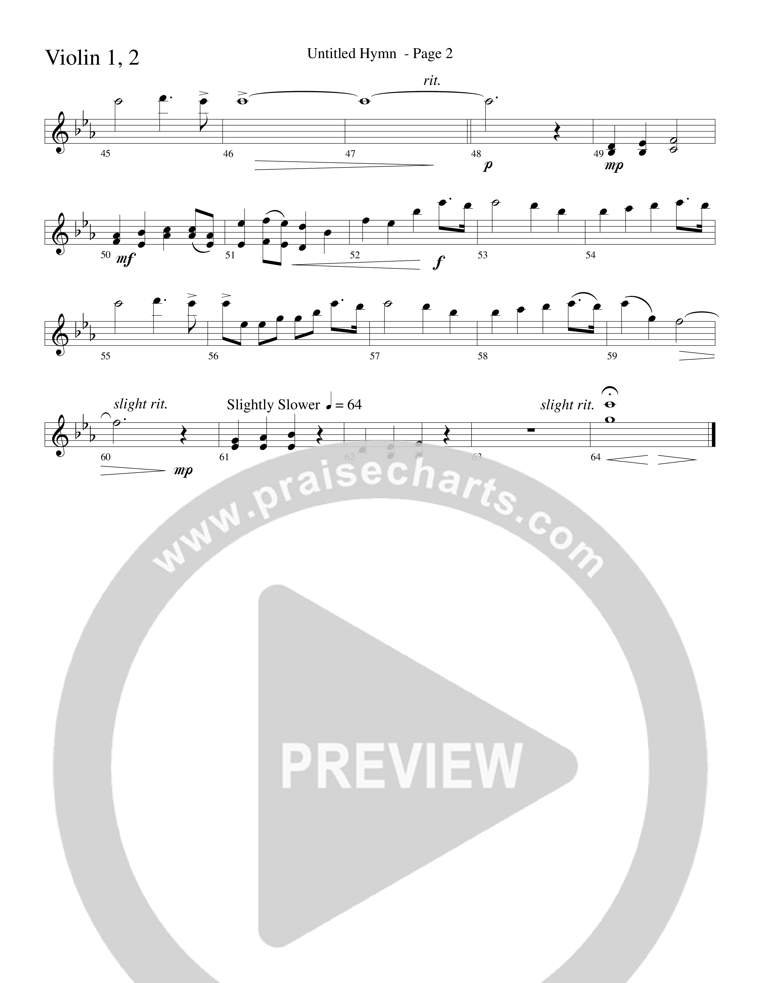 Untitled Hymn (Come To Jesus) (Choral Anthem SATB) Violin 1/2 (Word Music Choral / Arr. Robert Sterling)