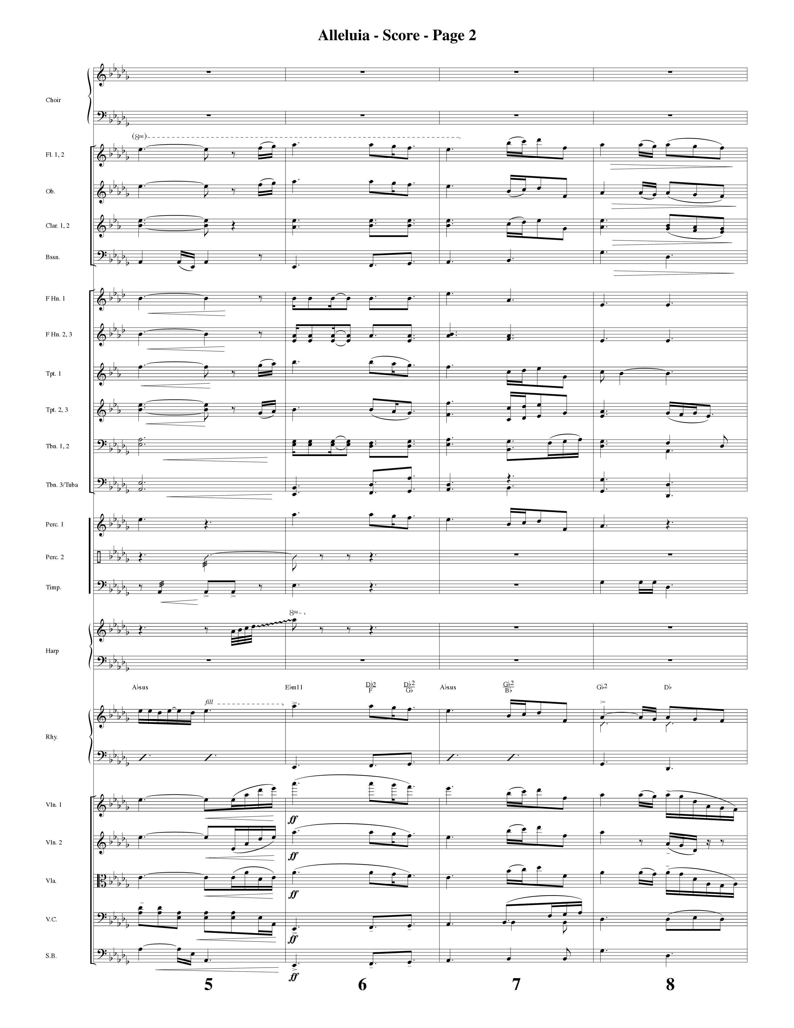 Alleluia (Choral Anthem SATB) Conductor's Score (Word Music Choral / Arr. David Hamilton)