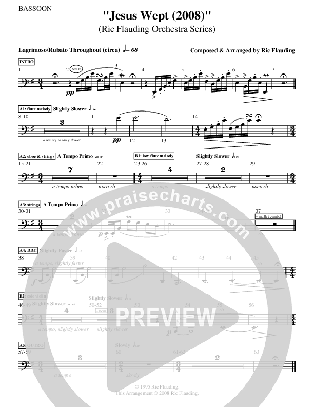 Jesus Wept (Instrumental) Bassoon ()