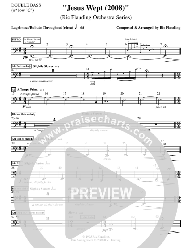 Jesus Wept (Instrumental) Double Bass ()