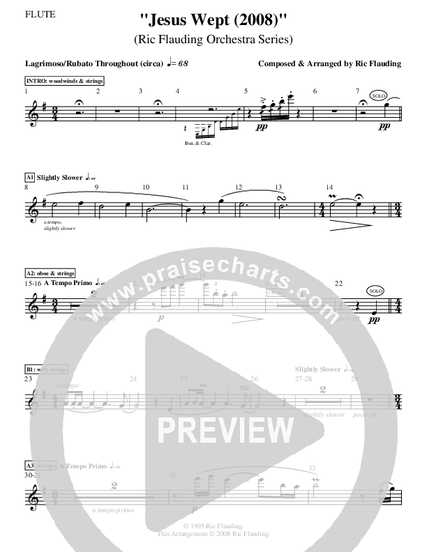 Jesus Wept (Instrumental) Flute ()