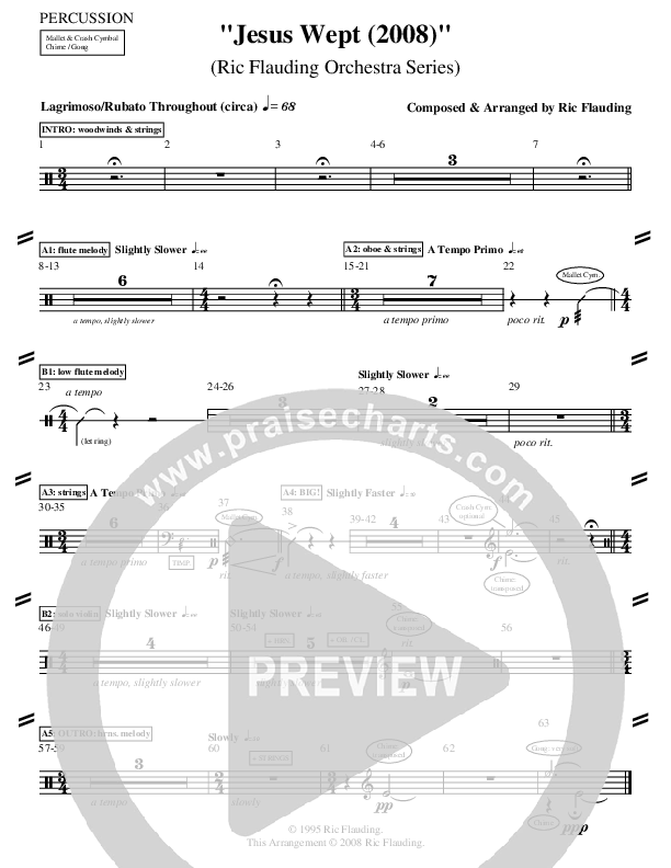 Jesus Wept (Instrumental) Percussion ()