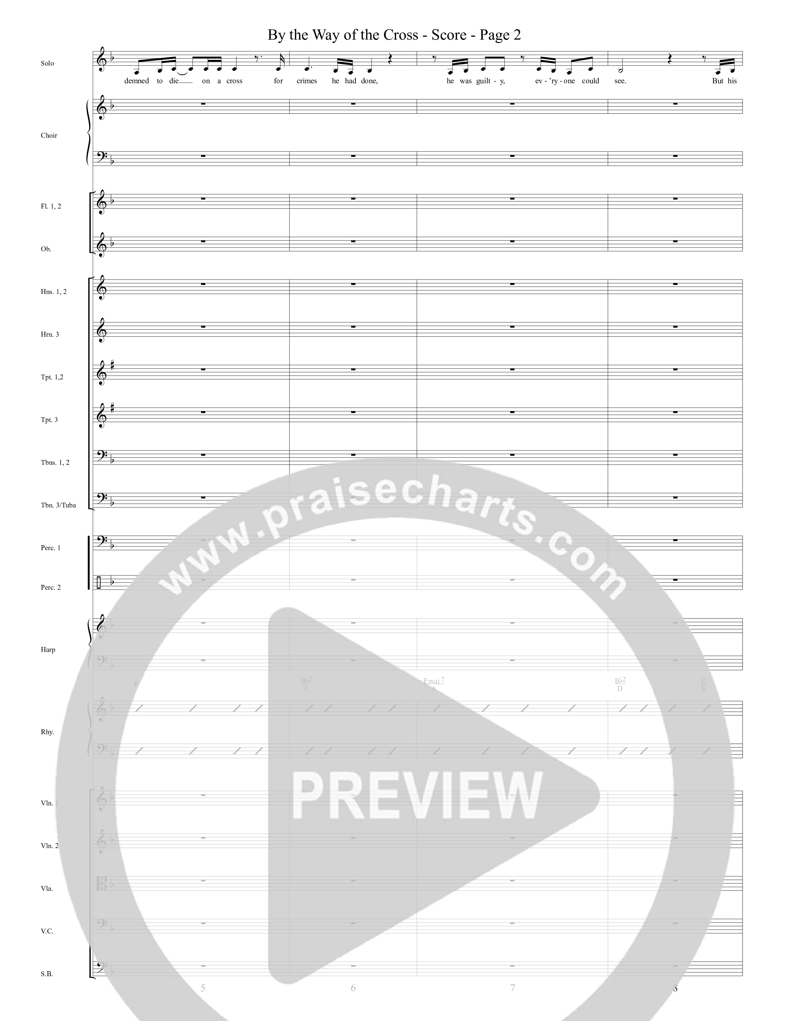 By The Way Of The Cross (Choral Anthem SATB) Orchestration (Word Music Choral / Arr. Mike Speck / Arr. Lari Goss / Arr. Danny Zaloudik)
