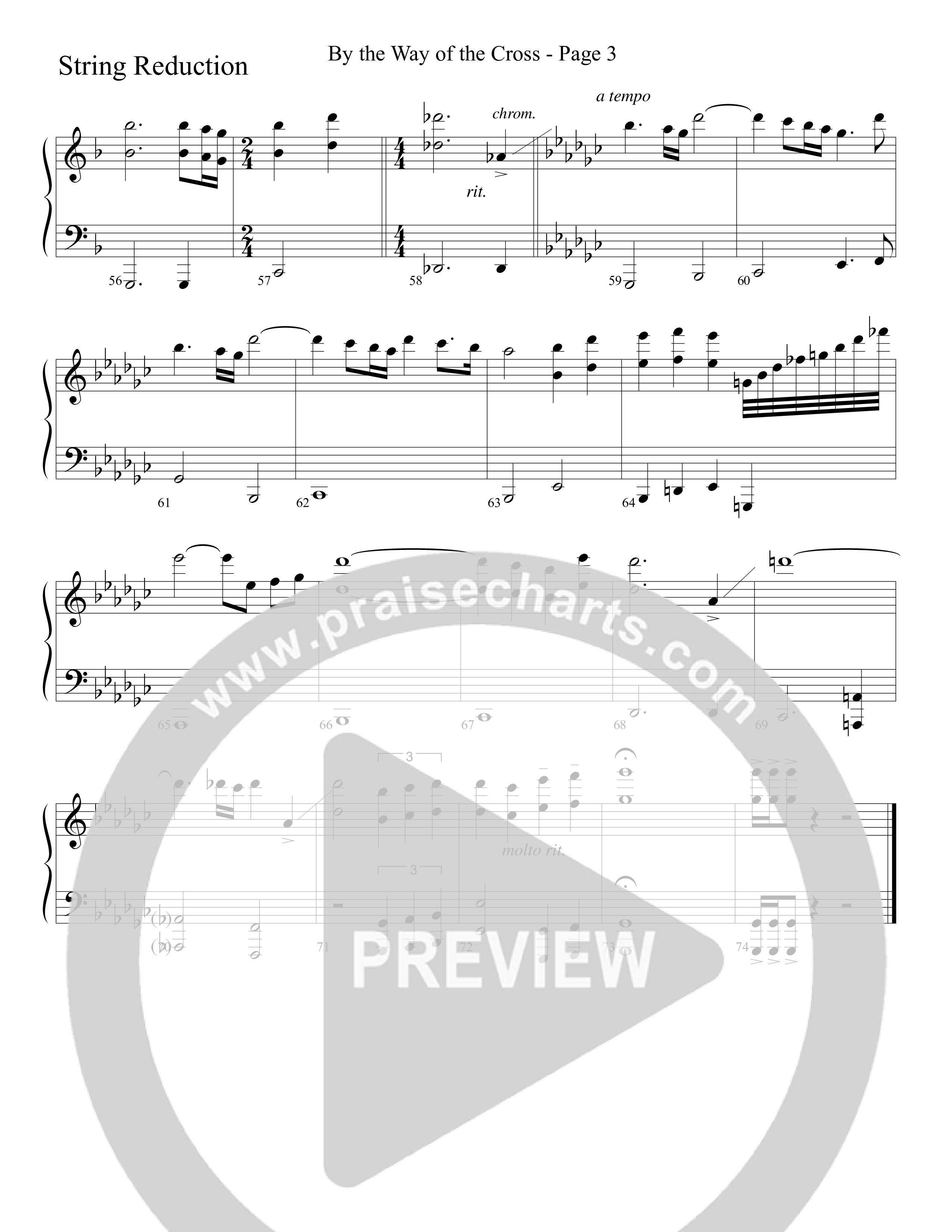 By The Way Of The Cross (Choral Anthem SATB) String Reduction (Word Music Choral / Arr. Mike Speck / Arr. Lari Goss / Arr. Danny Zaloudik)