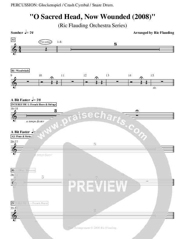 O Sacred Head Now Wounded (Instrumental) Organ ()