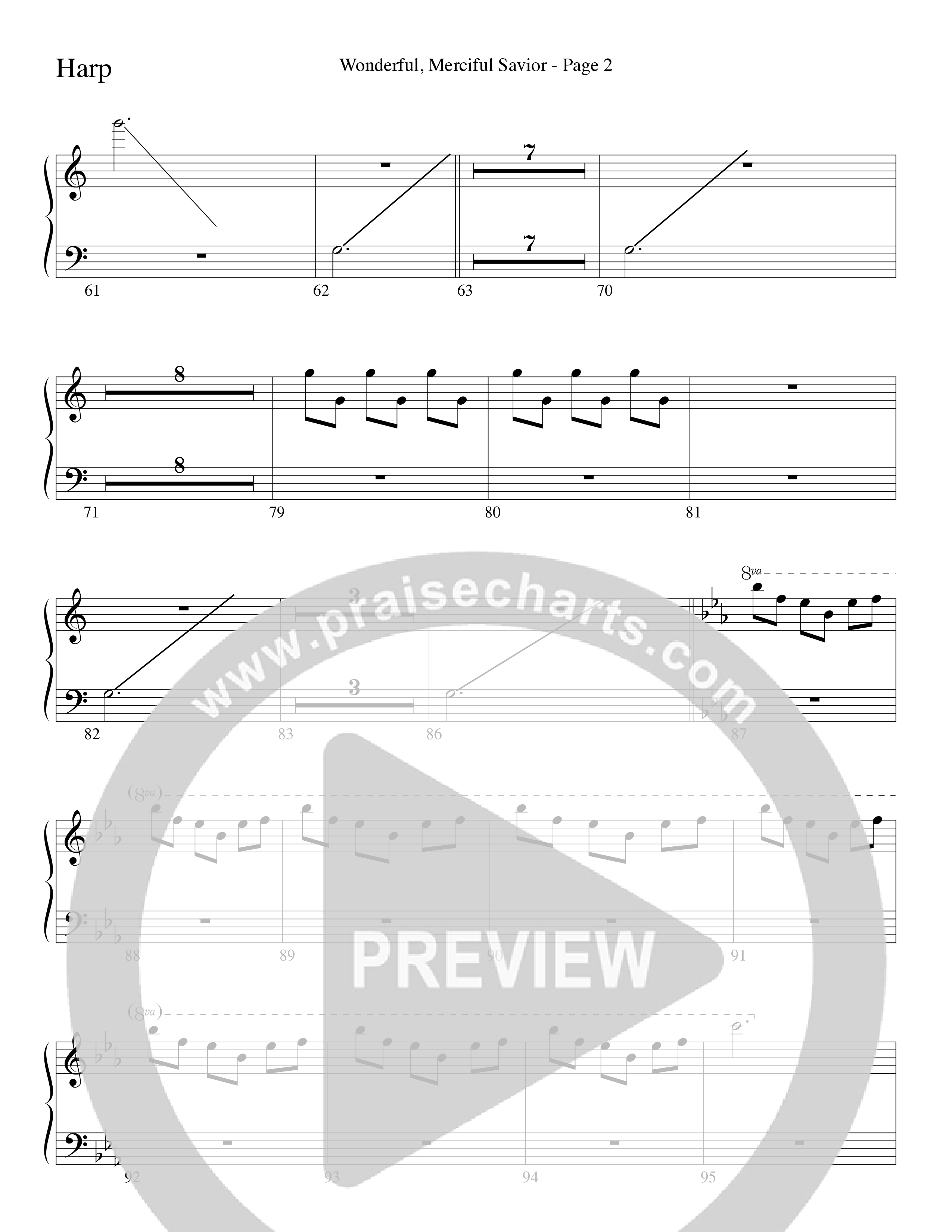 Wonderful Merciful Savior (Choral Anthem SATB) Harp (Word Music Choral / Arr. Mark McClure)