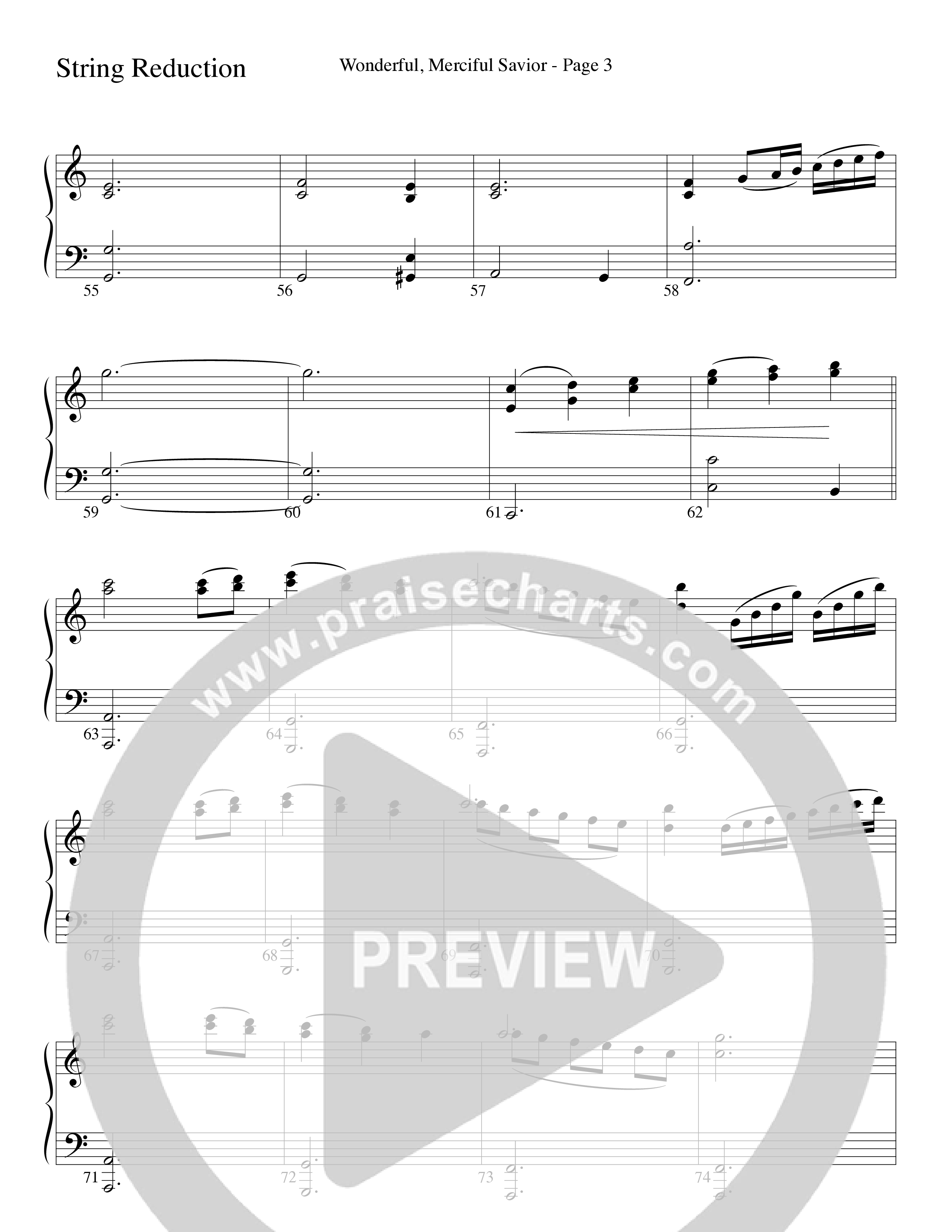 Wonderful Merciful Savior (Choral Anthem SATB) String Reduction (Word Music Choral / Arr. Mark McClure)