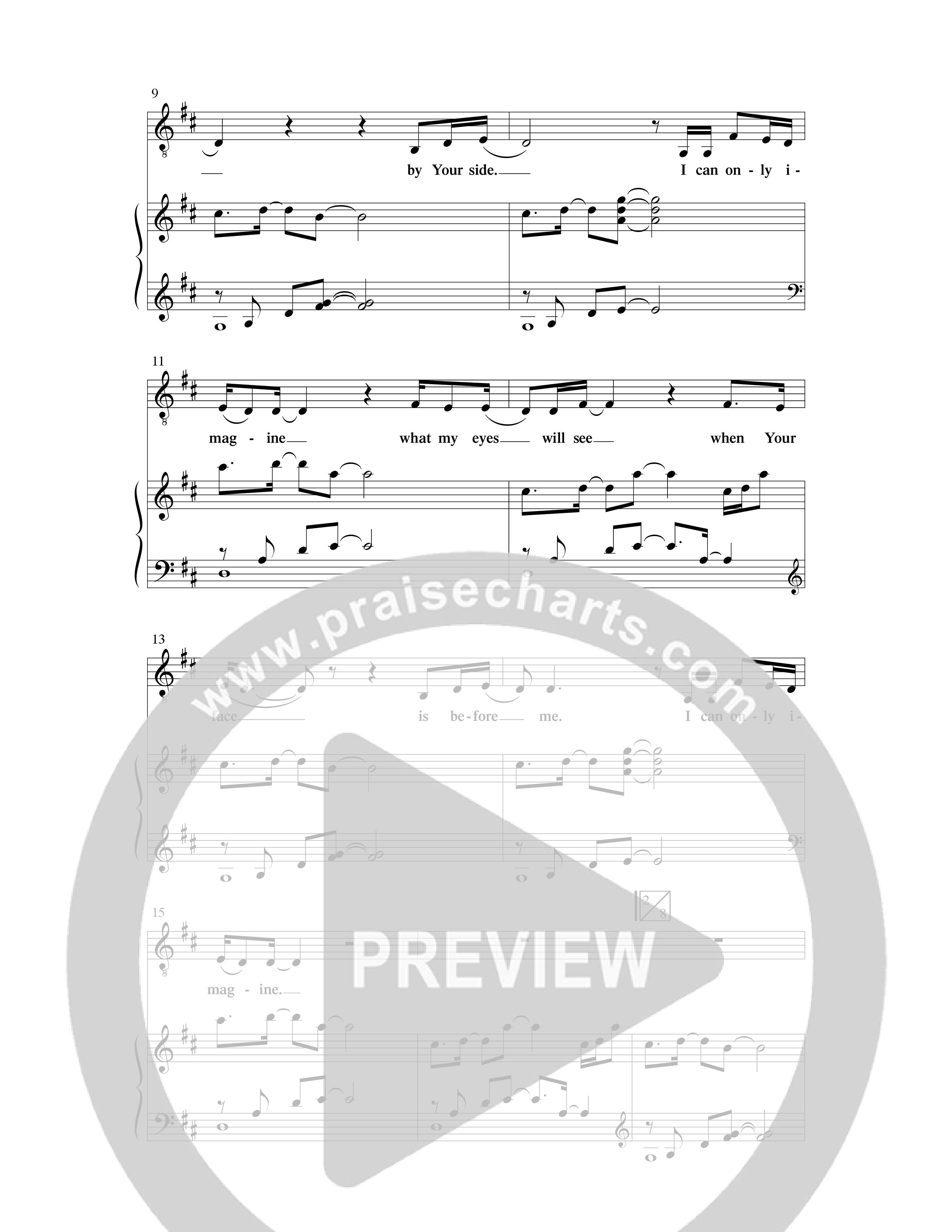 I Can Only Imagine (Choral Anthem SATB) Anthem (SATB/Piano) (Word Music Choral / Arr. David Clydesdale)