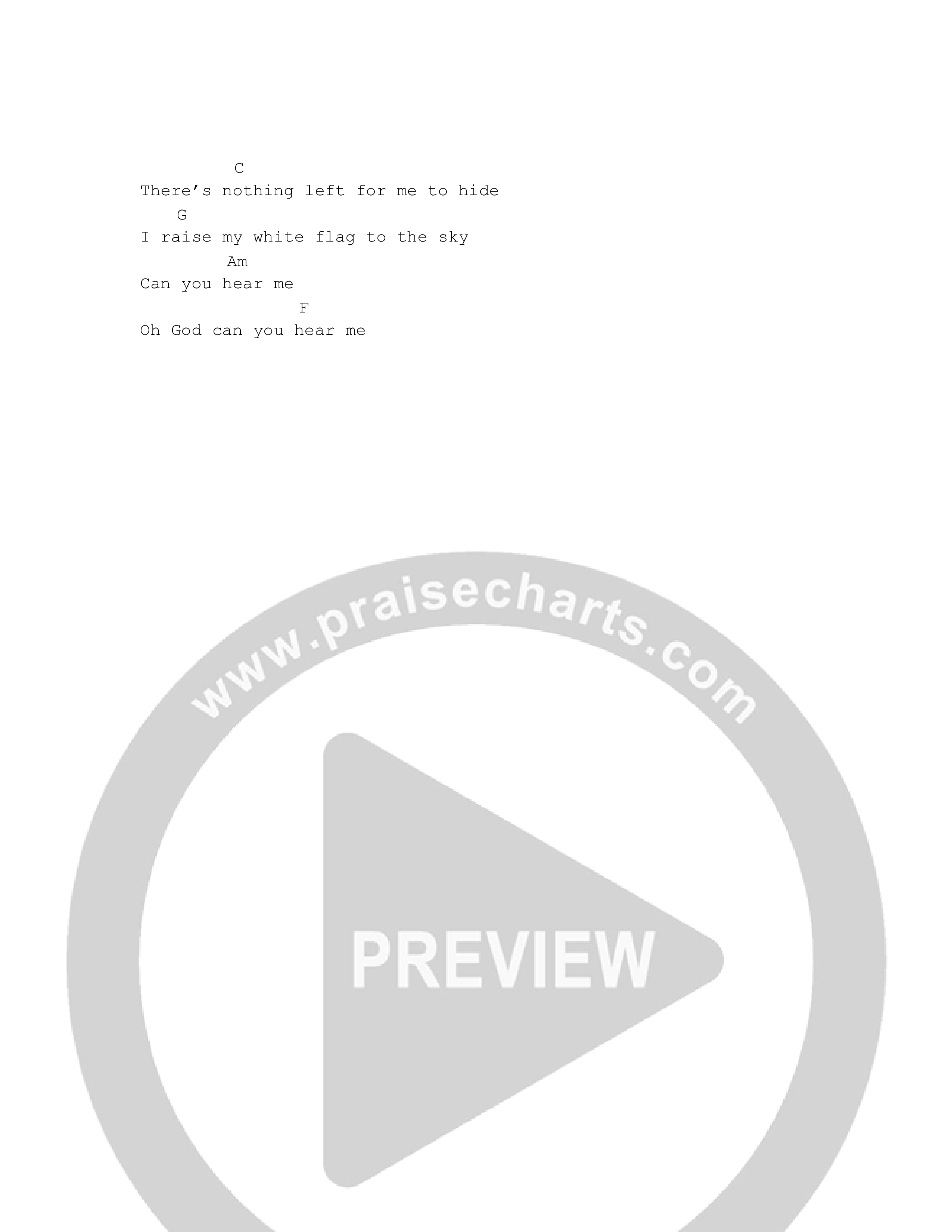 I Need a Sign Chord Chart (Allan Scott)