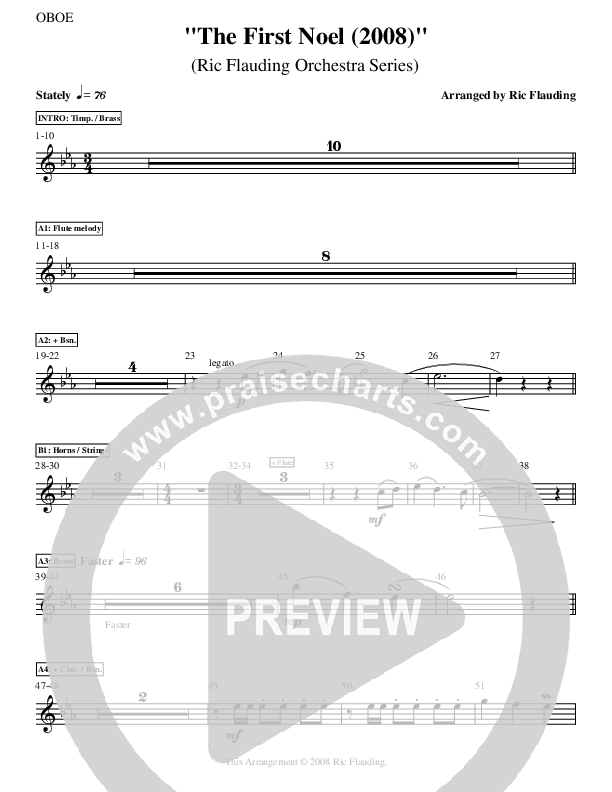 The First Noel Oboe (Ric Flauding)