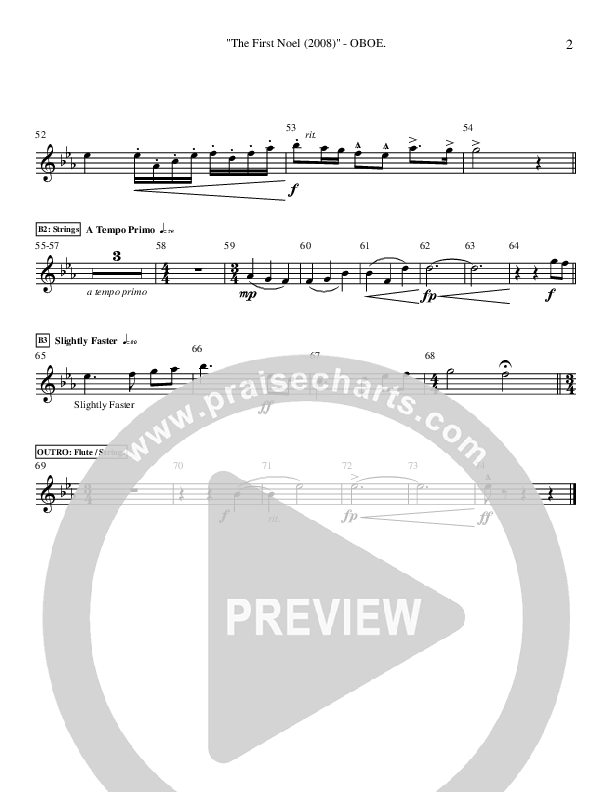 The First Noel Oboe (Ric Flauding)