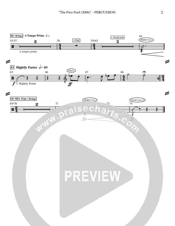 The First Noel Percussion (Ric Flauding)