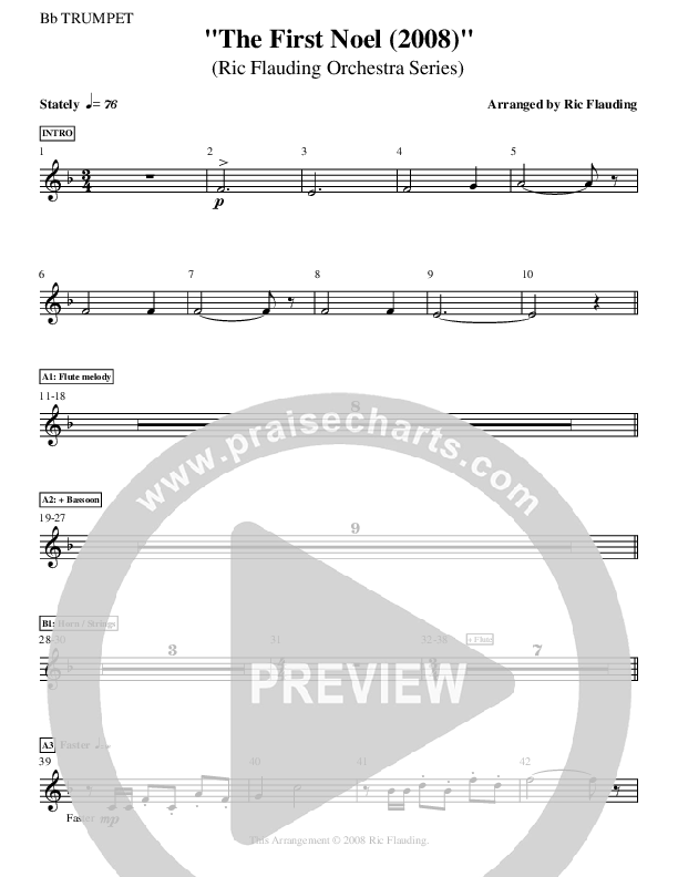 The First Noel Trumpet (Ric Flauding)