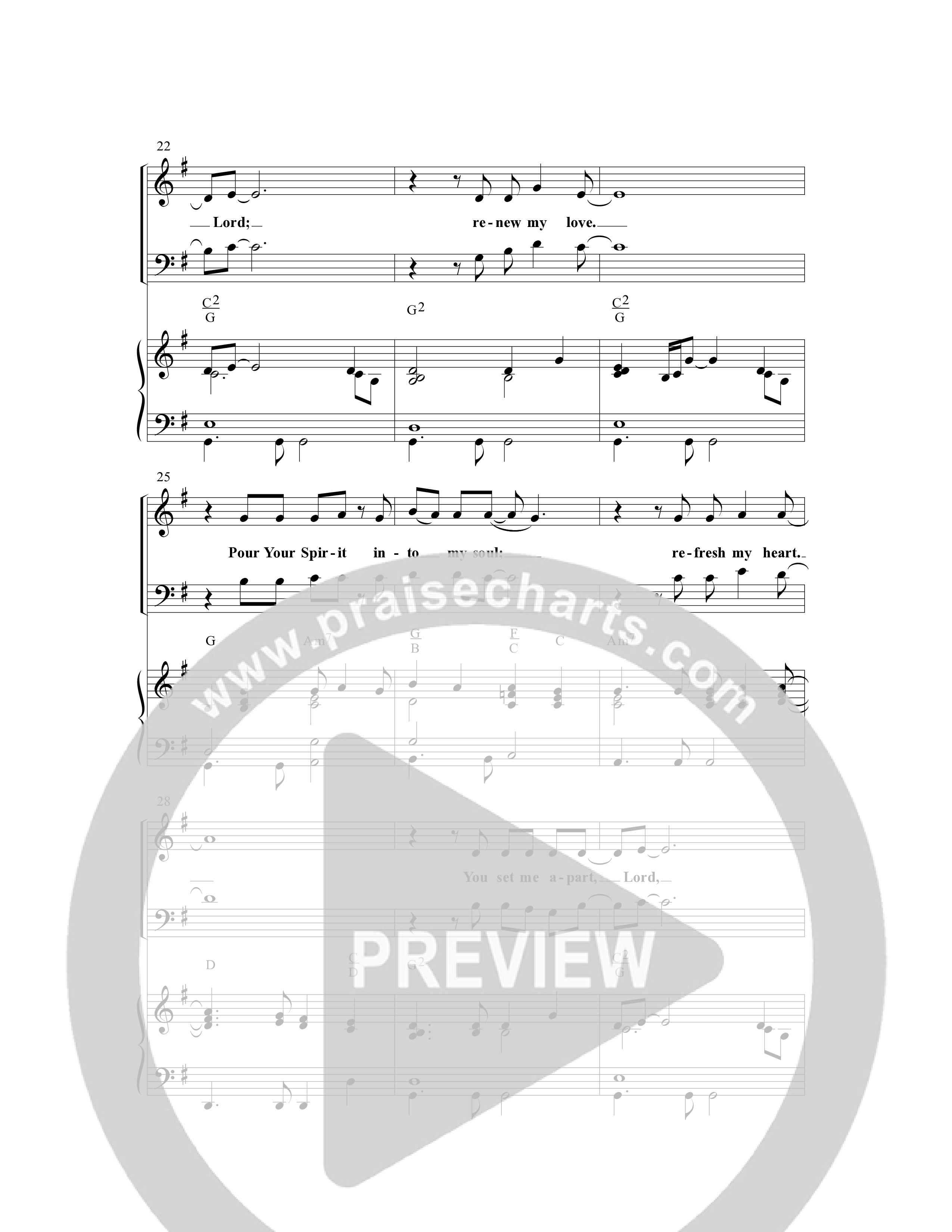 Refresh My Heart (Choral Anthem SATB) Anthem (SATB/Piano) (Word Music Choral / Arr. Joe Van Gilder / Orch. Dave Williamson)