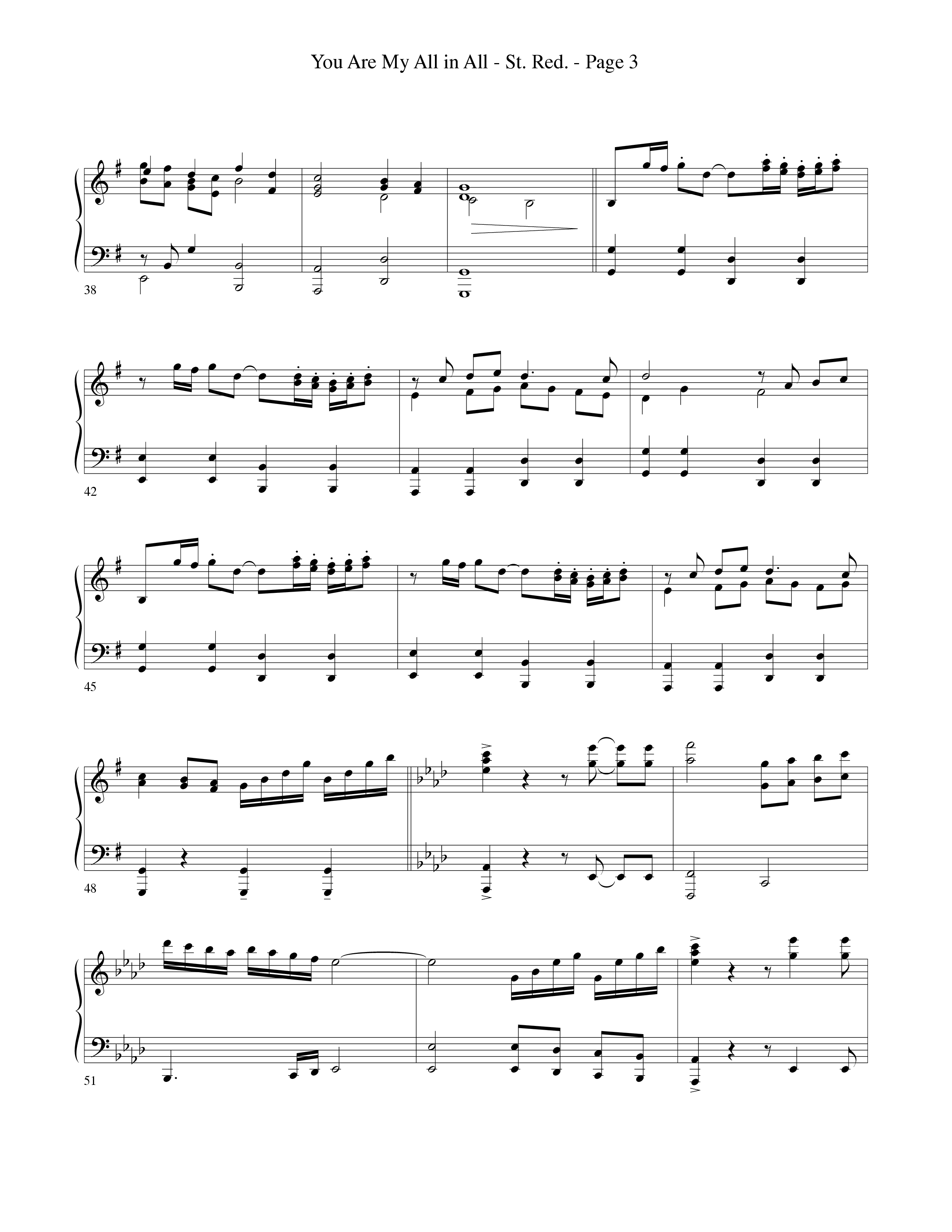 You Are My All In All (Choral Anthem SATB) String Reduction (Word Music Choral)