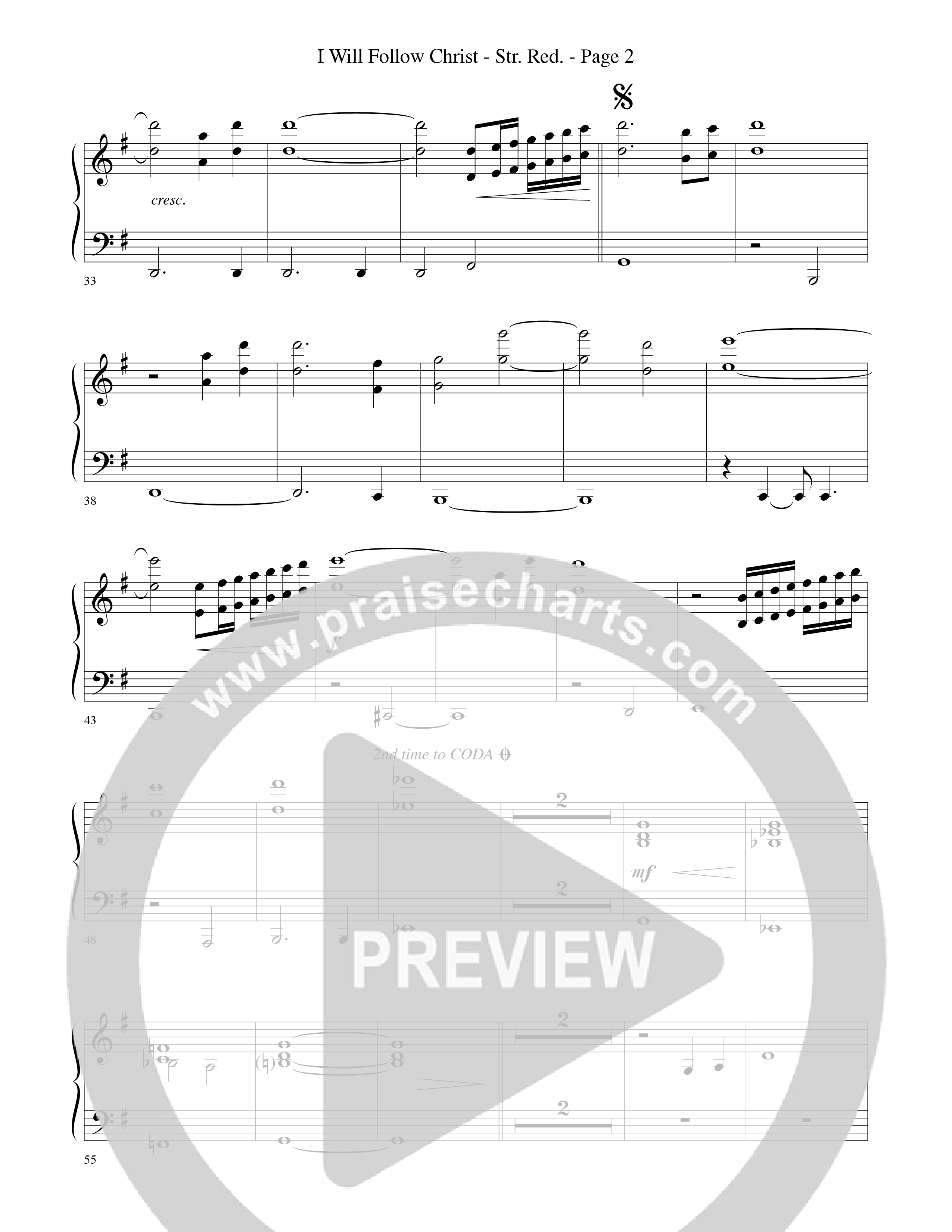 I Will Follow Christ (Choral Anthem SATB) String Reduction (Word Music Choral / Arr. Camp Kirkland)