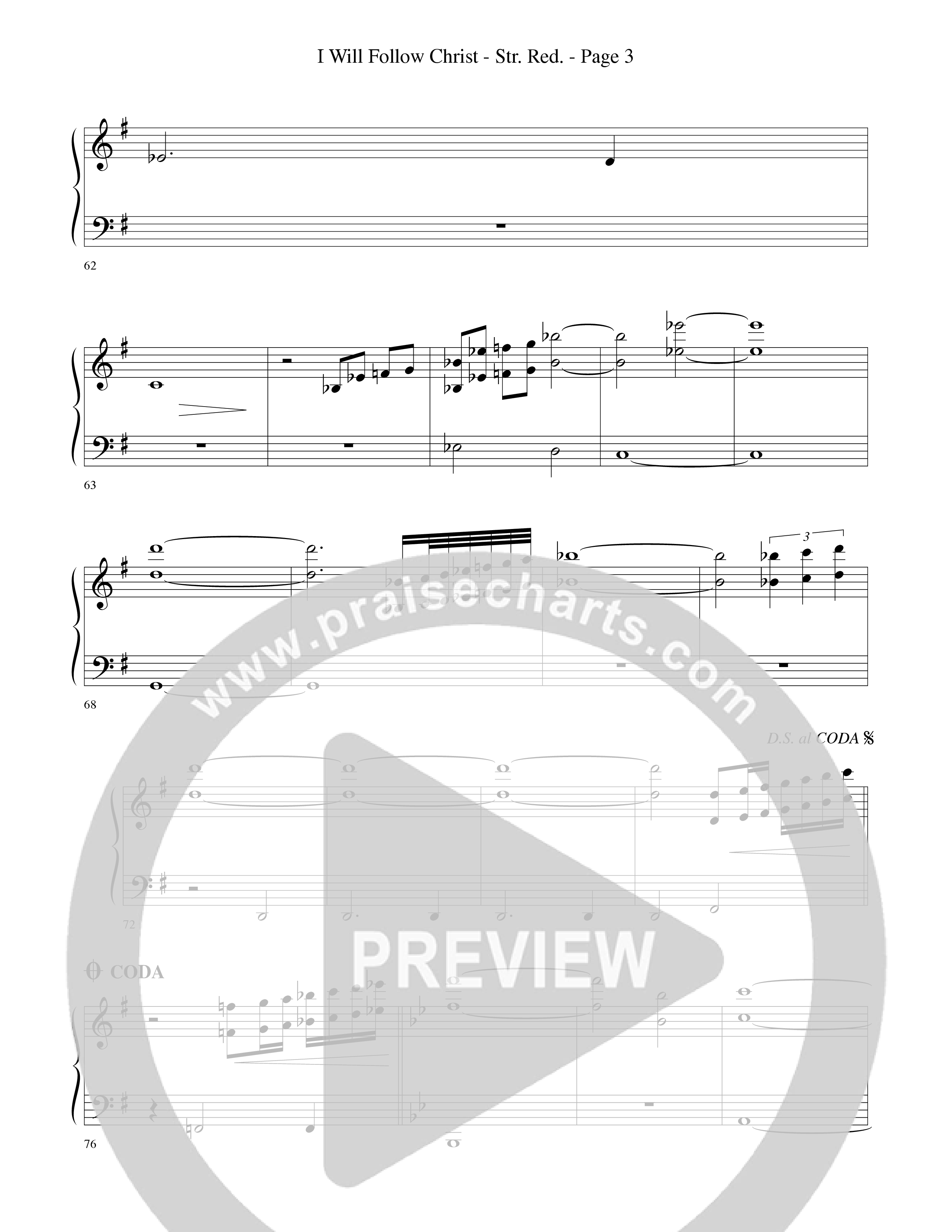 I Will Follow Christ (Choral Anthem SATB) String Reduction (Word Music Choral / Arr. Camp Kirkland)