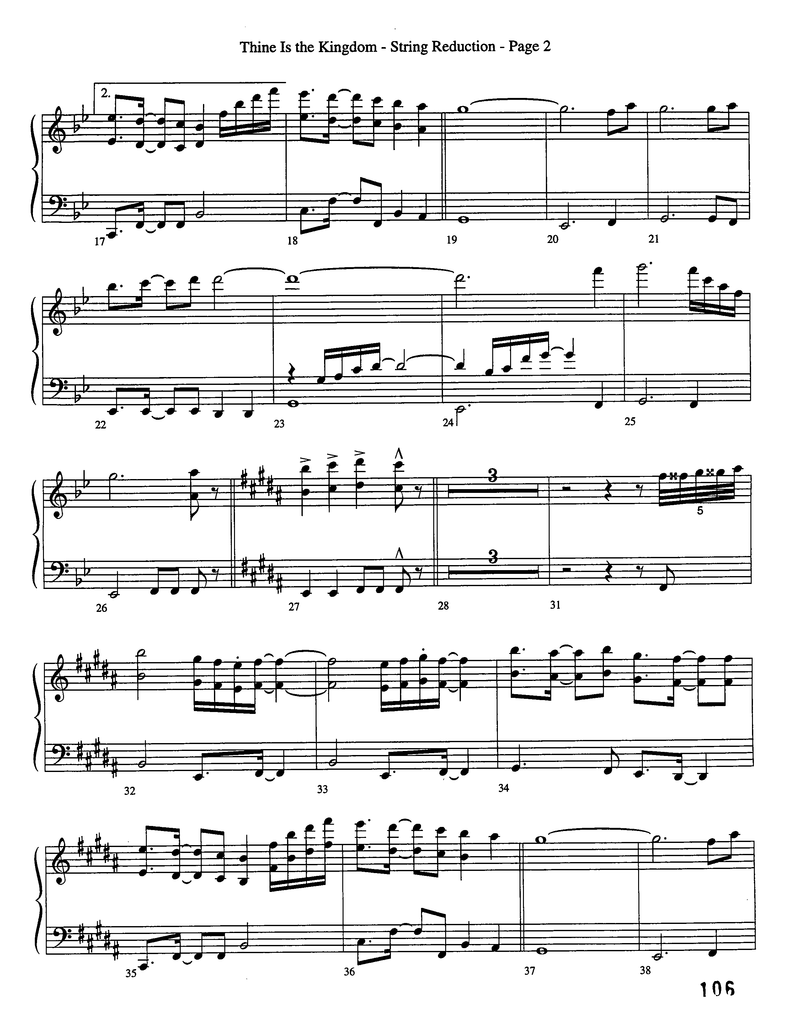 Thine Is The Kingdom (Choral Anthem SATB) String Reduction (Word Music Choral / Arr. David Clydesdale)