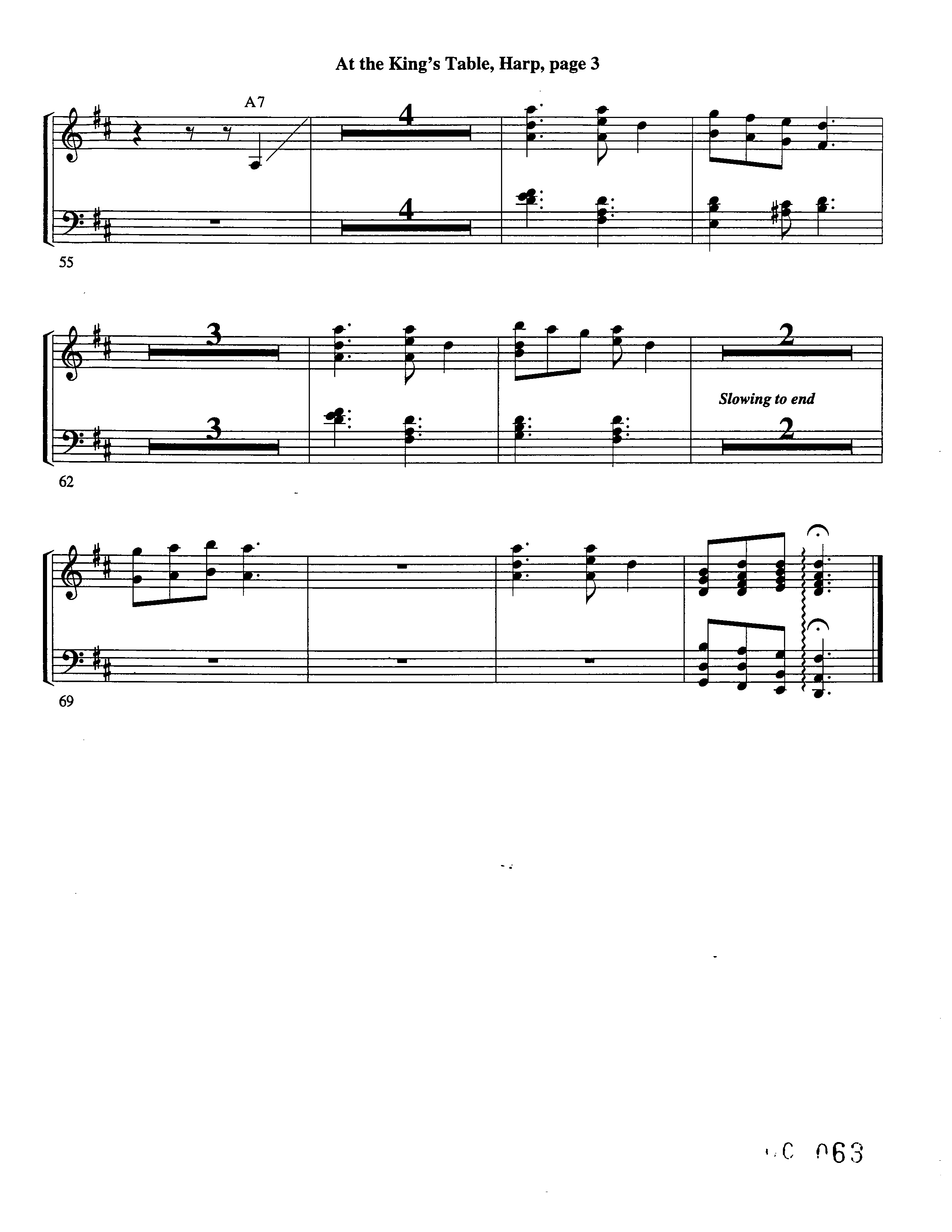 At The King's Table Harp (Word Music Choral / Arr. David Clydesdale)