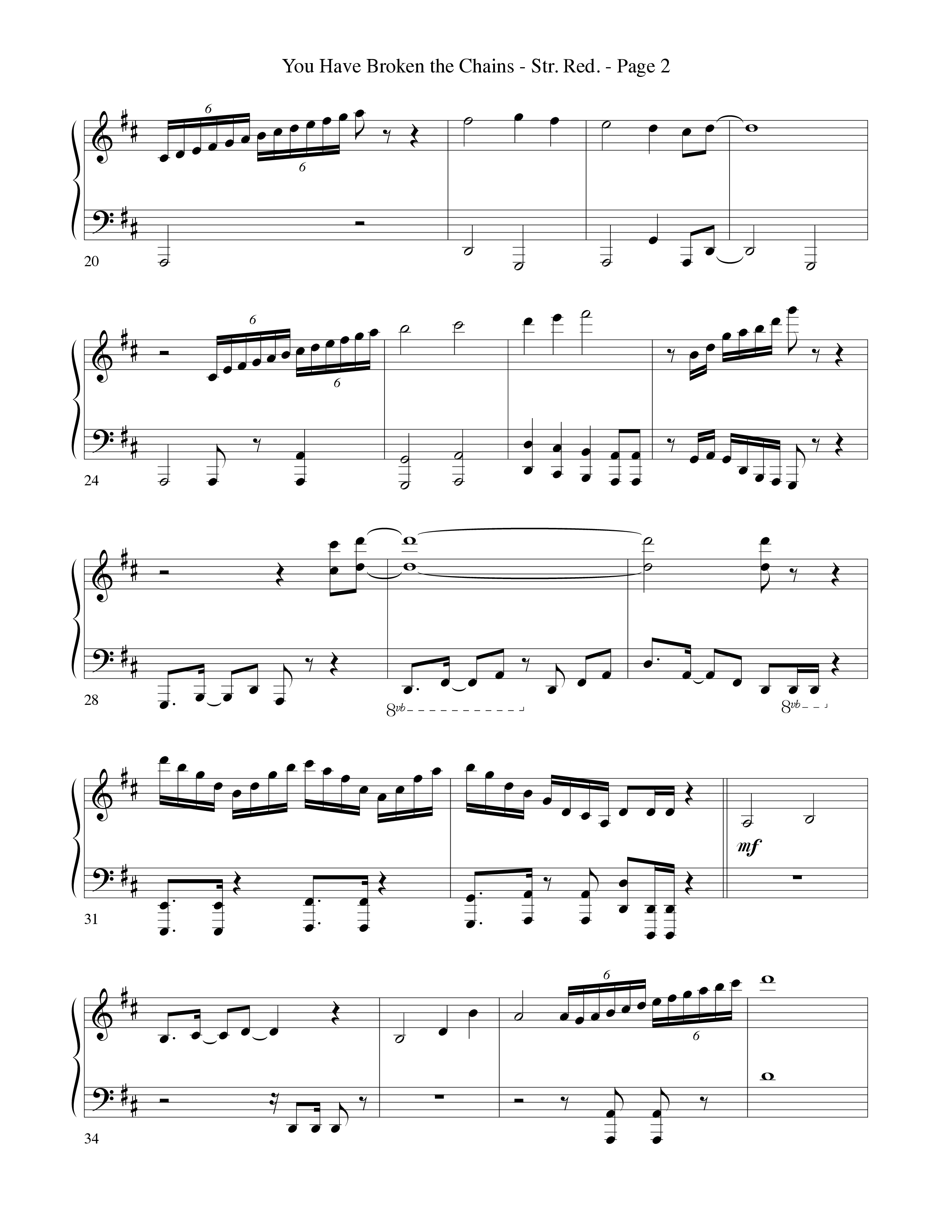 You Have Broken The Chains String Reduction (Word Music Choral / Arr. David Clydesdale)