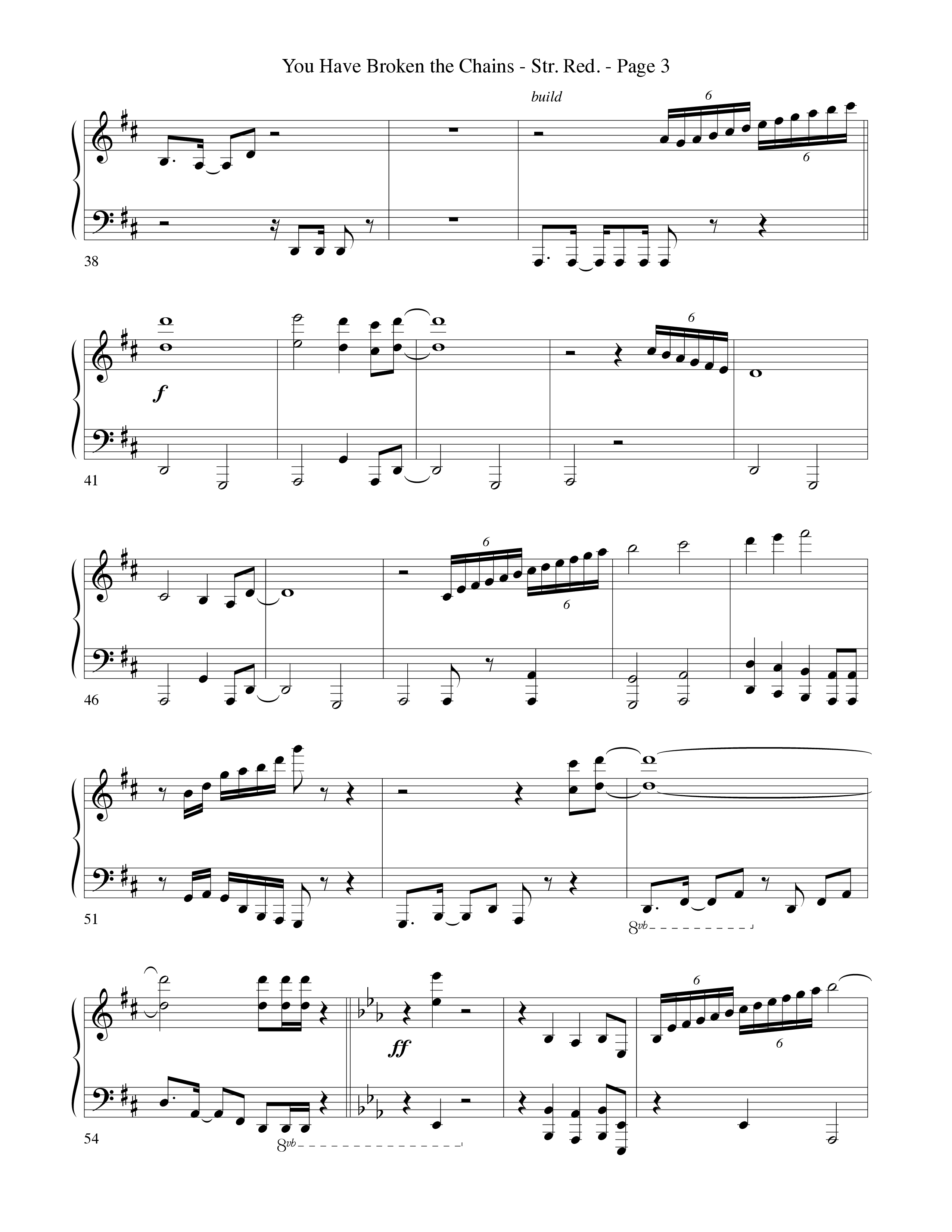 You Have Broken The Chains String Reduction (Word Music Choral / Arr. David Clydesdale)