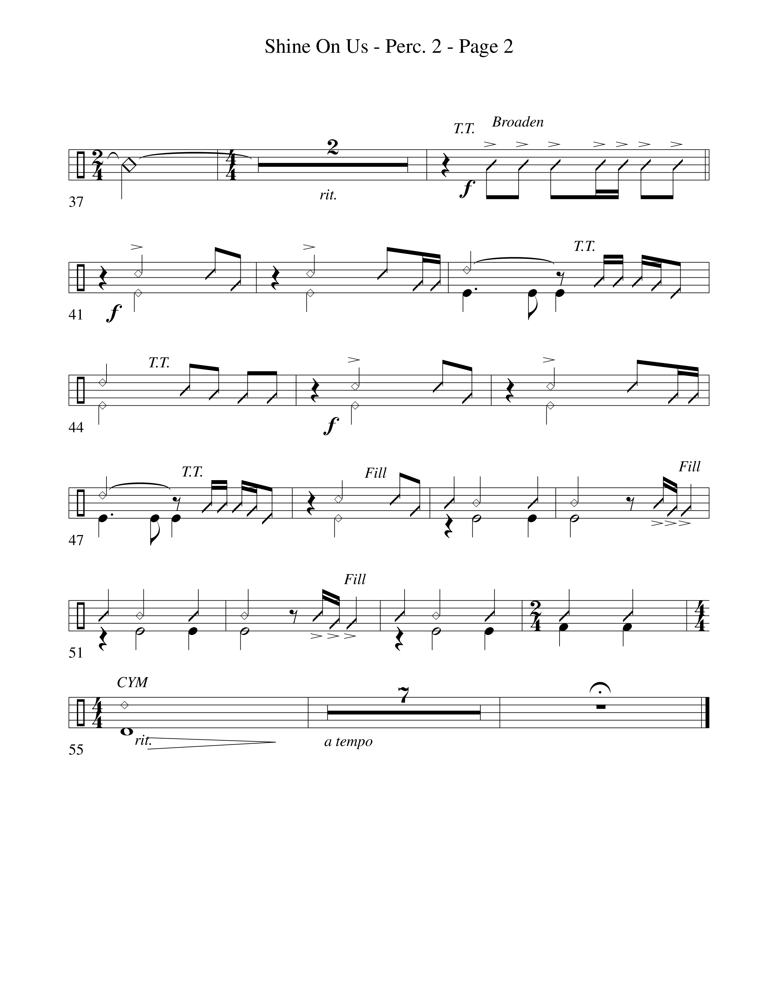 Shine On Us Drum Set (Word Music Choral / Arr. Robert Sterling)
