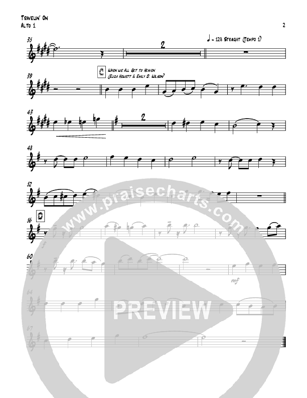 Travelin On (with When We All Get To Heaven) Alto Sax 1/2 (Todd Webb)