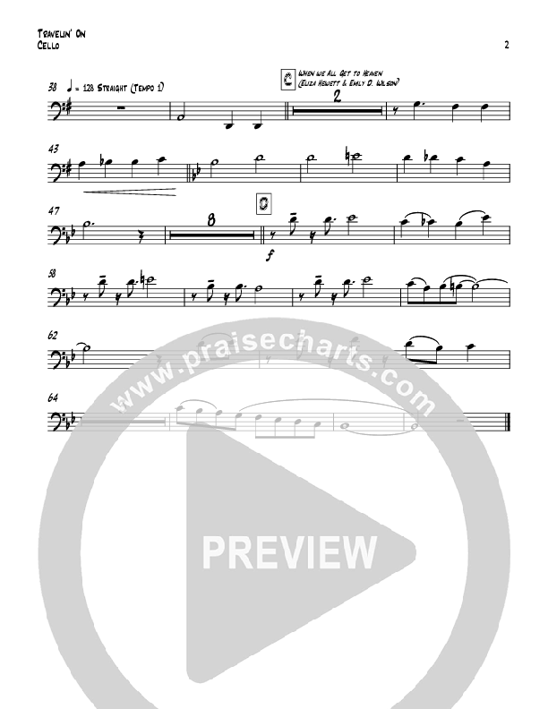 Travelin On (with When We All Get To Heaven) Cello (Todd Webb)