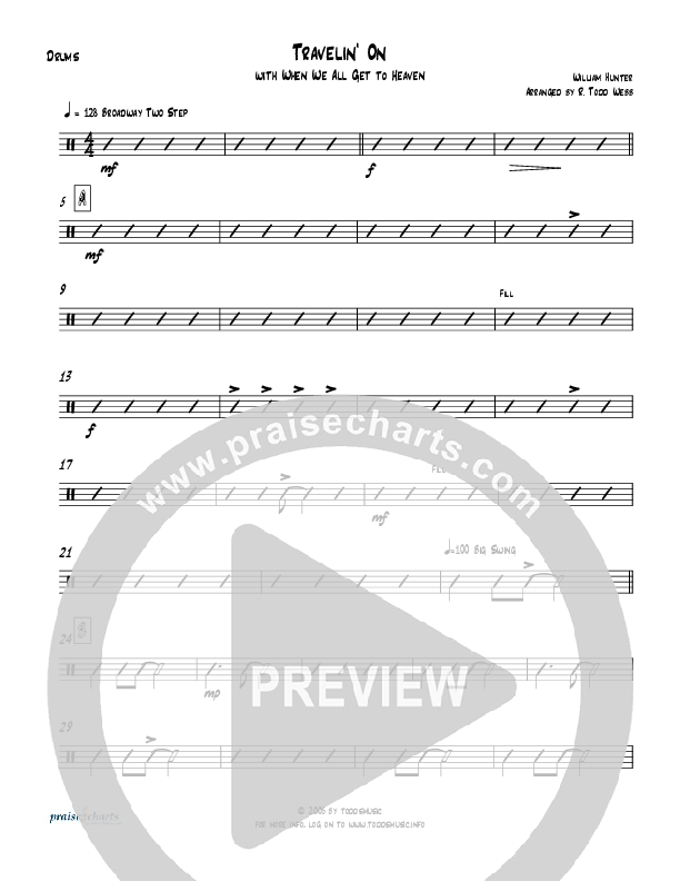 Travelin On (with When We All Get To Heaven) Drum Set (Todd Webb)