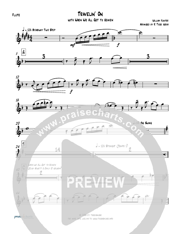 Travelin On (with When We All Get To Heaven) Flute (Todd Webb)