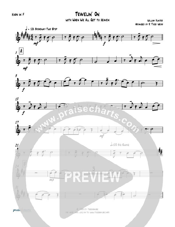 Travelin On (with When We All Get To Heaven) French Horn (Todd Webb)