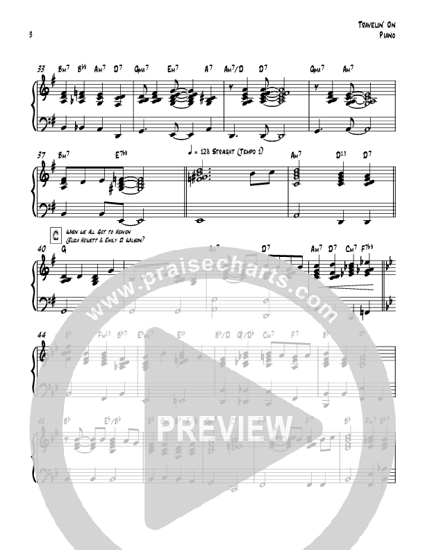Travelin On (with When We All Get To Heaven) Piano Sheet (Todd Webb)