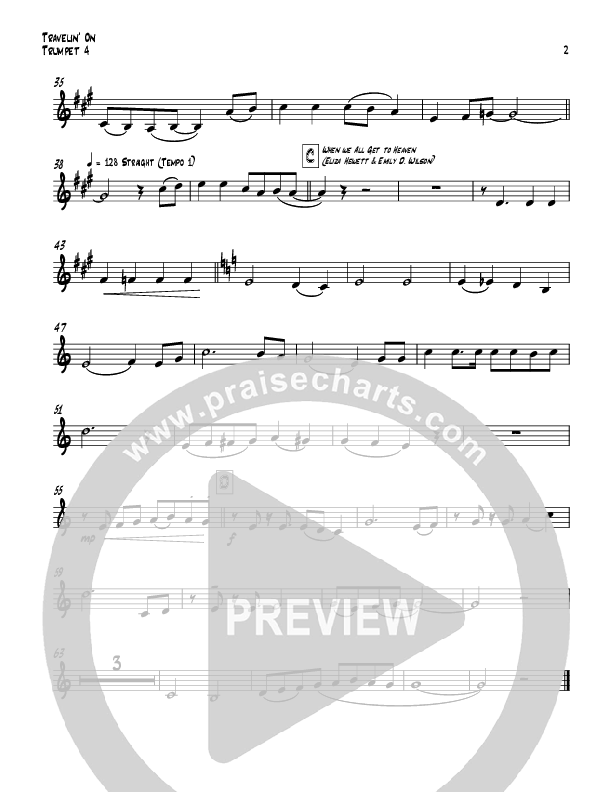 Travelin On (with When We All Get To Heaven) Trumpet (Todd Webb)