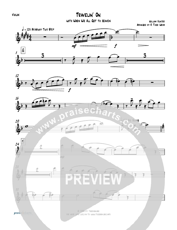 Travelin On (with When We All Get To Heaven) Violins (Todd Webb)