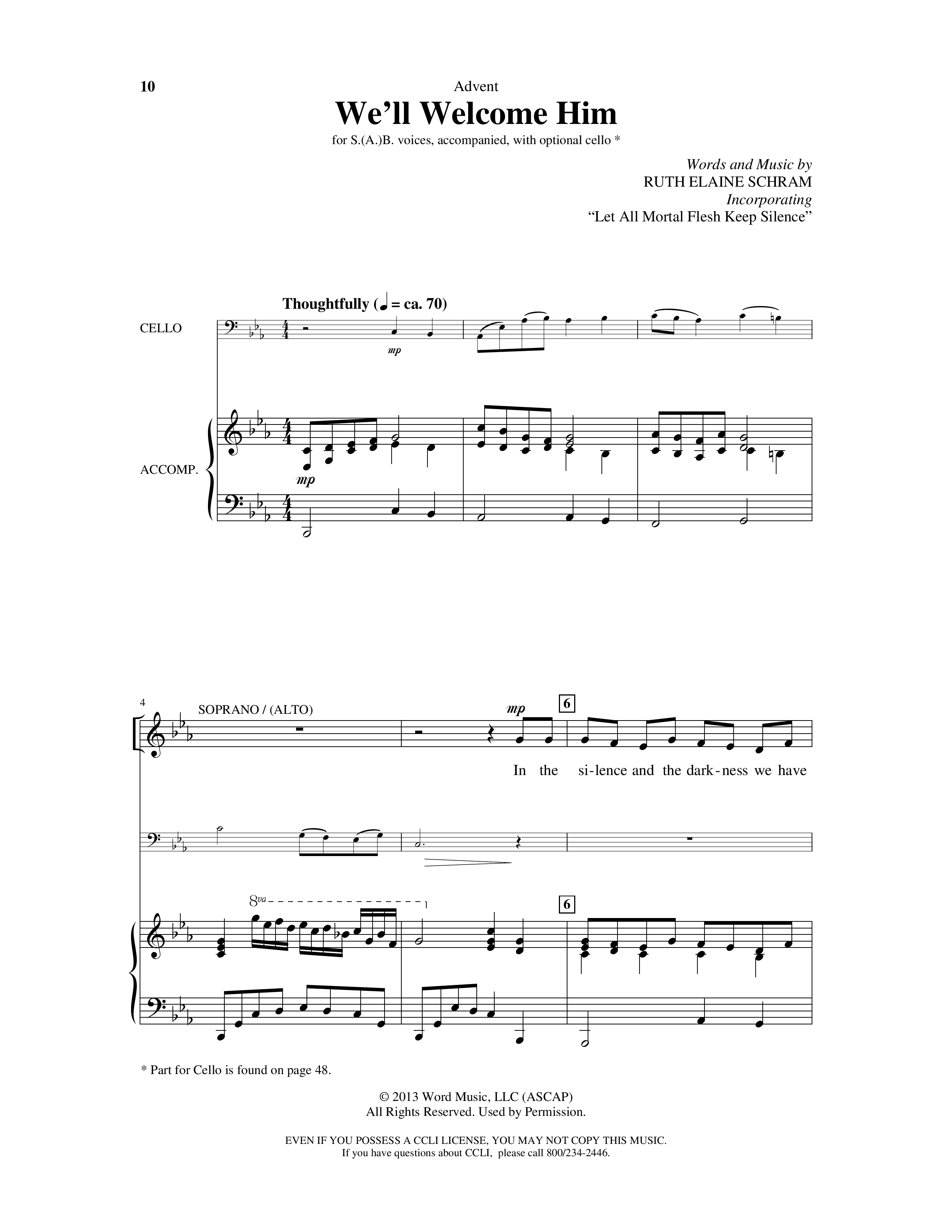 Simple Songs For All Seasons (A 5 Song Choral Collection) Song 2 (Piano SATB) (Arr. Ruth Schram)