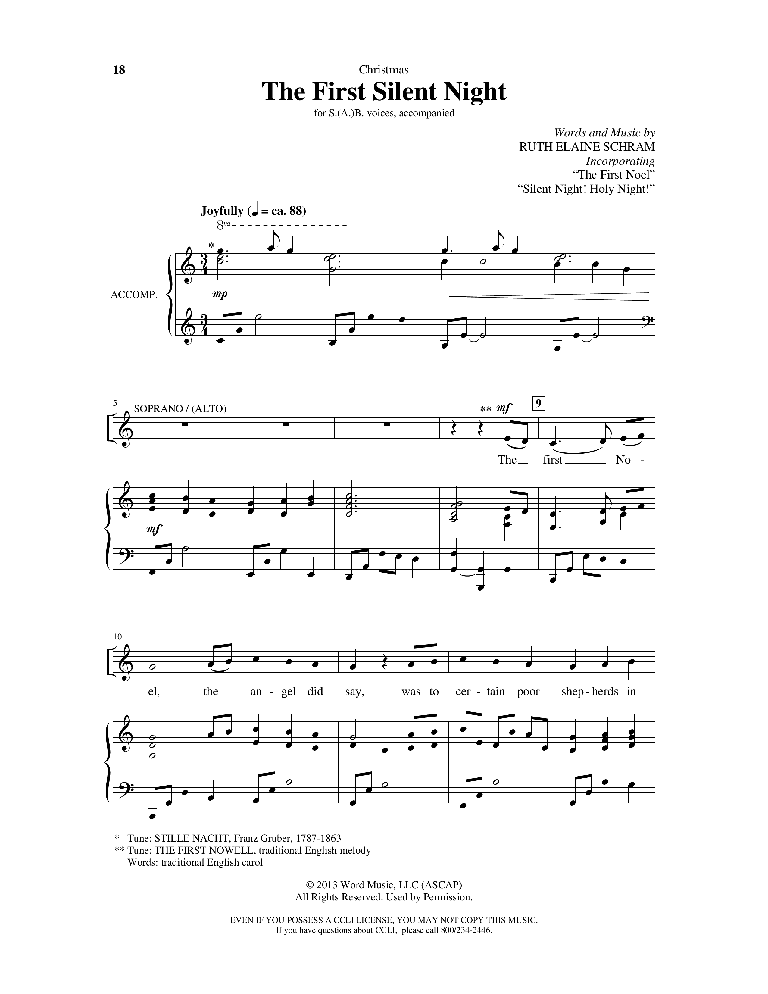 Simple Songs For All Seasons (A 5 Song Choral Collection) Song 3 (Piano SATB) (Arr. Ruth Schram)