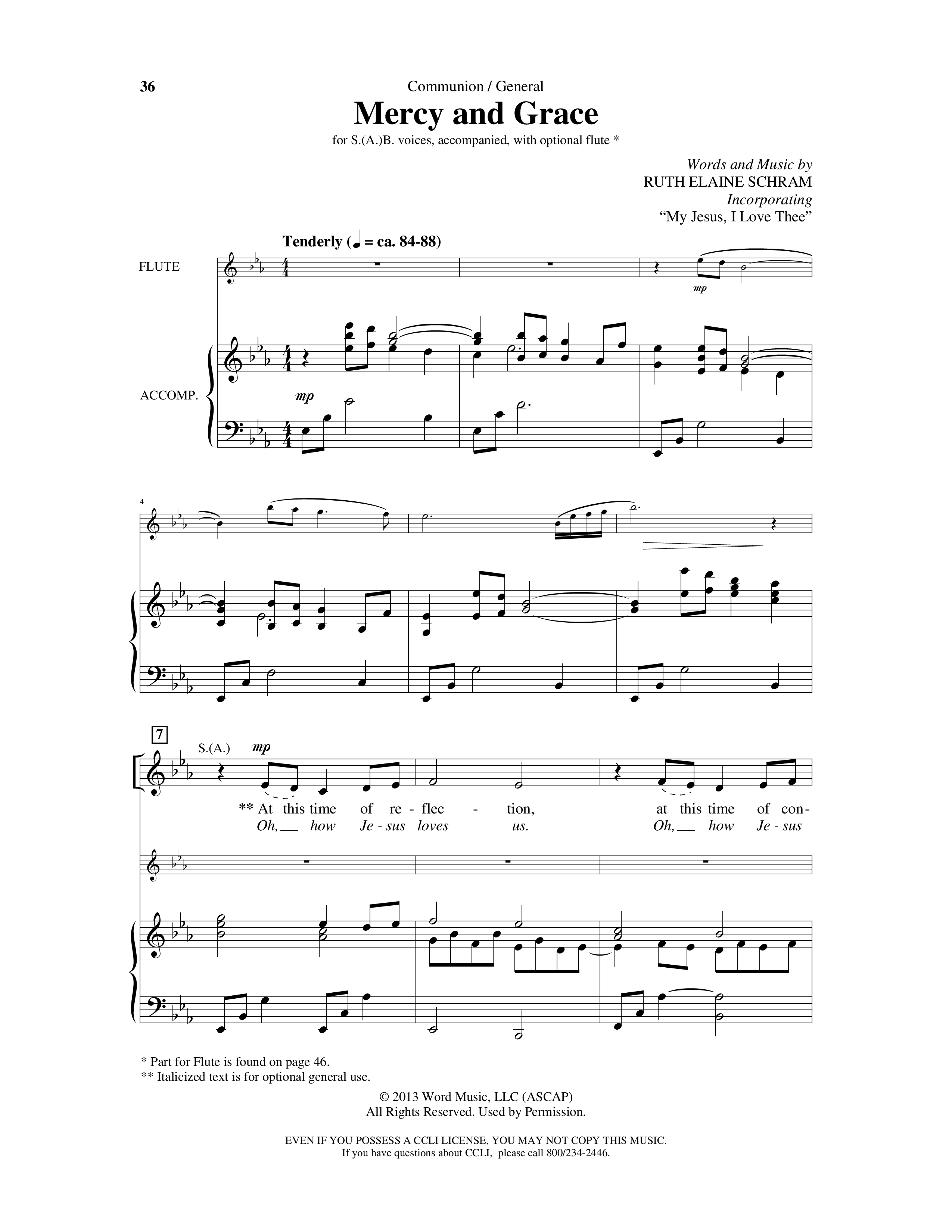 Simple Songs For All Seasons (A 5 Song Choral Collection) Song 5 (Piano SATB) (Arr. Ruth Schram)