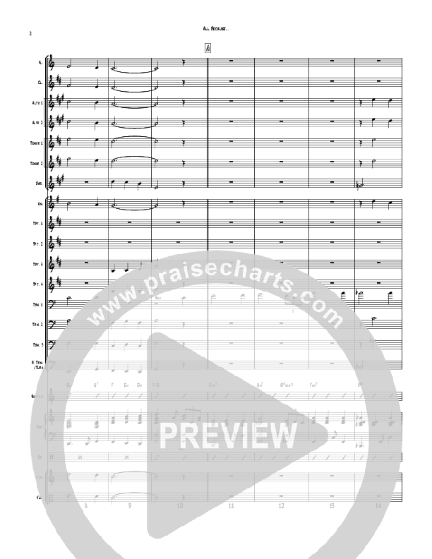 All Because Of God's Amazing Grace (Instrumental) Orchestration (Todd Webb)