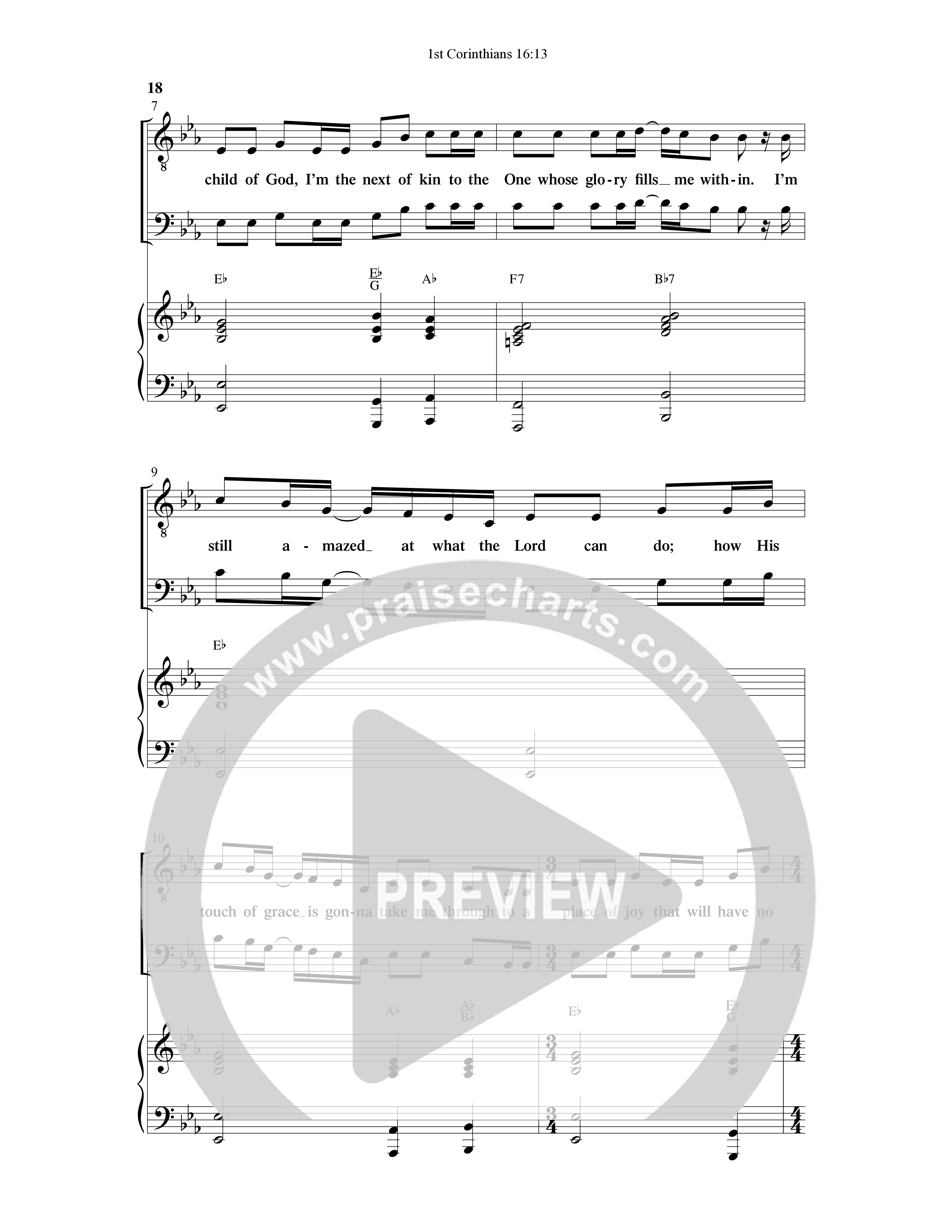 1st Corinithians 16:13 Men's Choir Book (7 Song Choral Collection) Song 2 (Piano SATB) (Word Music Choral)