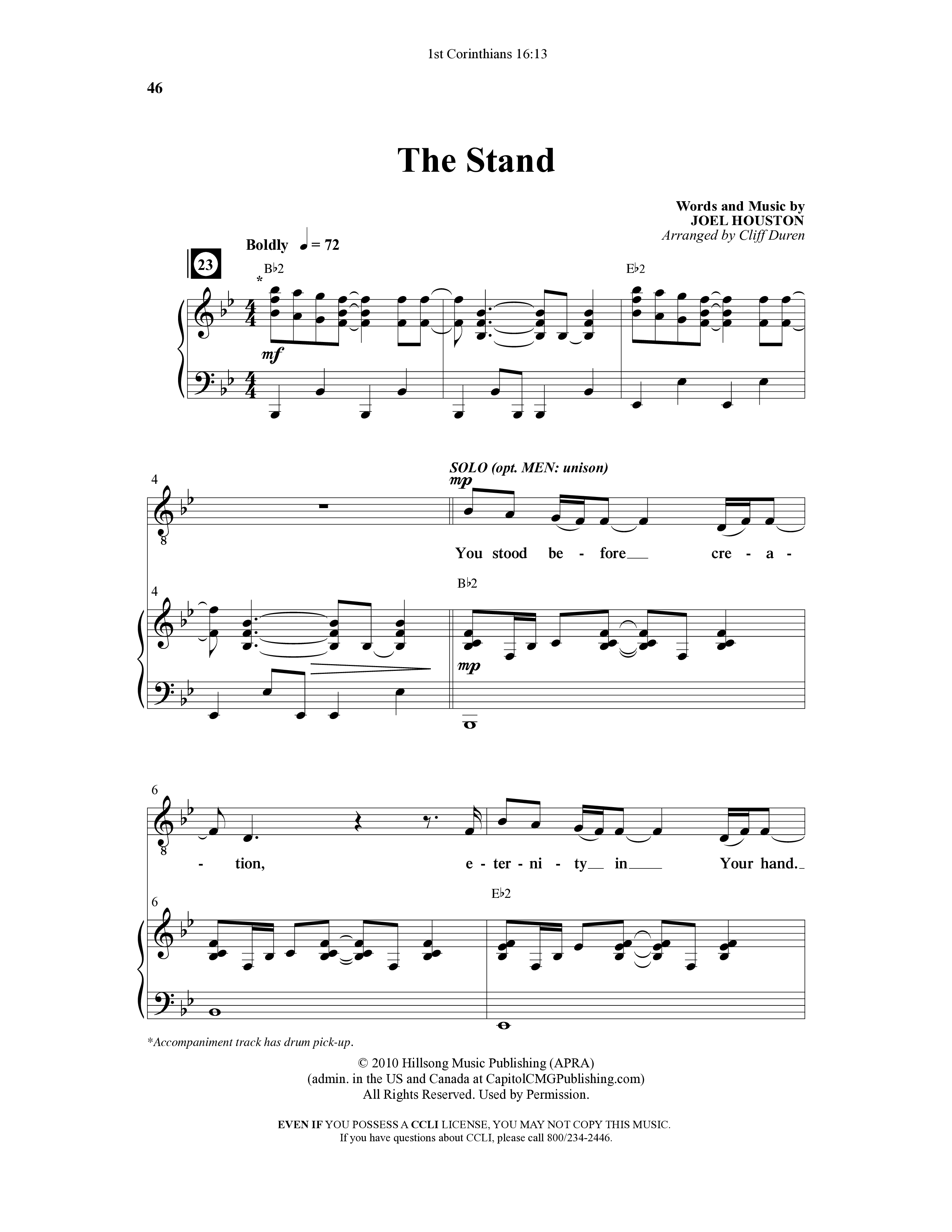 1st Corinithians 16:13 Men's Choir Book (7 Song Choral Collection) Song 4 (Piano SATB) (Word Music Choral)