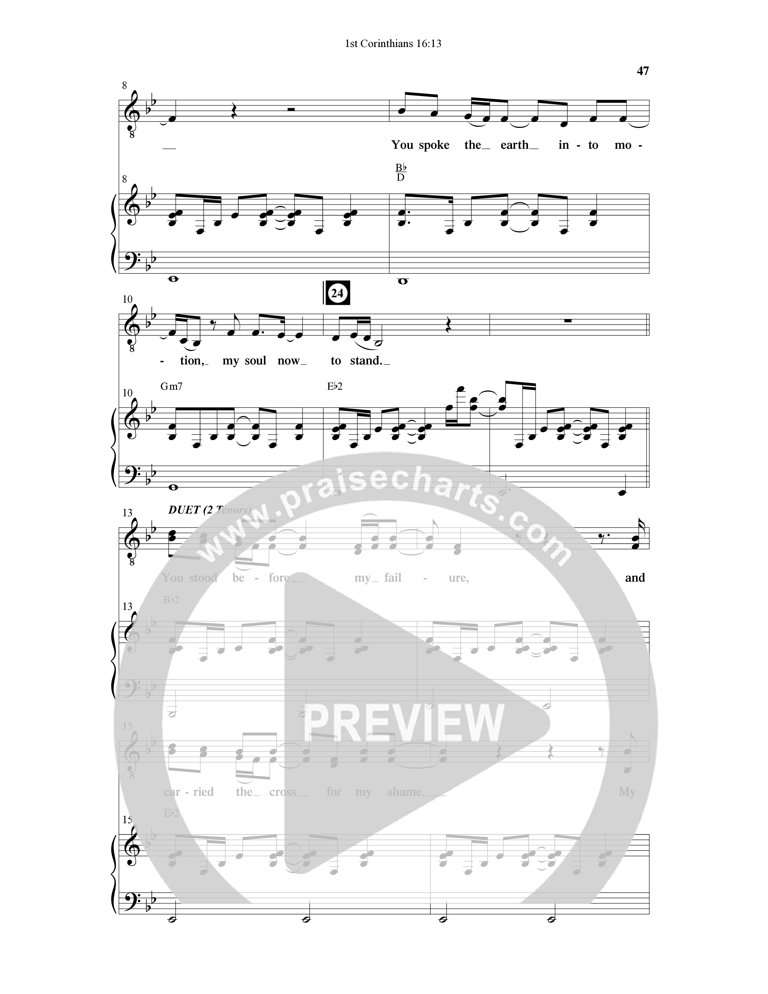 1st Corinithians 16:13 Men's Choir Book (7 Song Choral Collection) Song 4 (Piano SATB) (Word Music Choral)