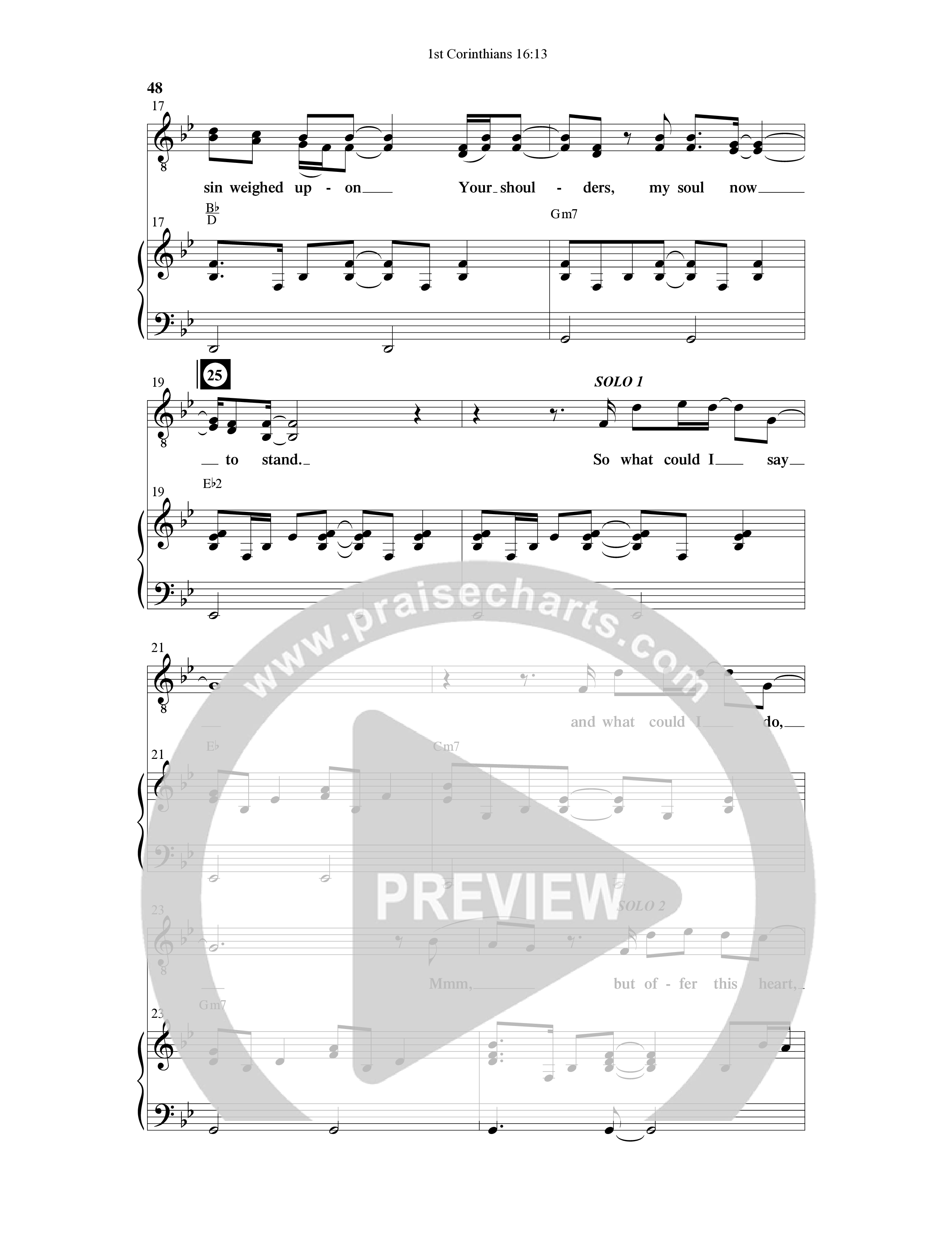 1st Corinithians 16:13 Men's Choir Book (7 Song Choral Collection) Song 4 (Piano SATB) (Word Music Choral)