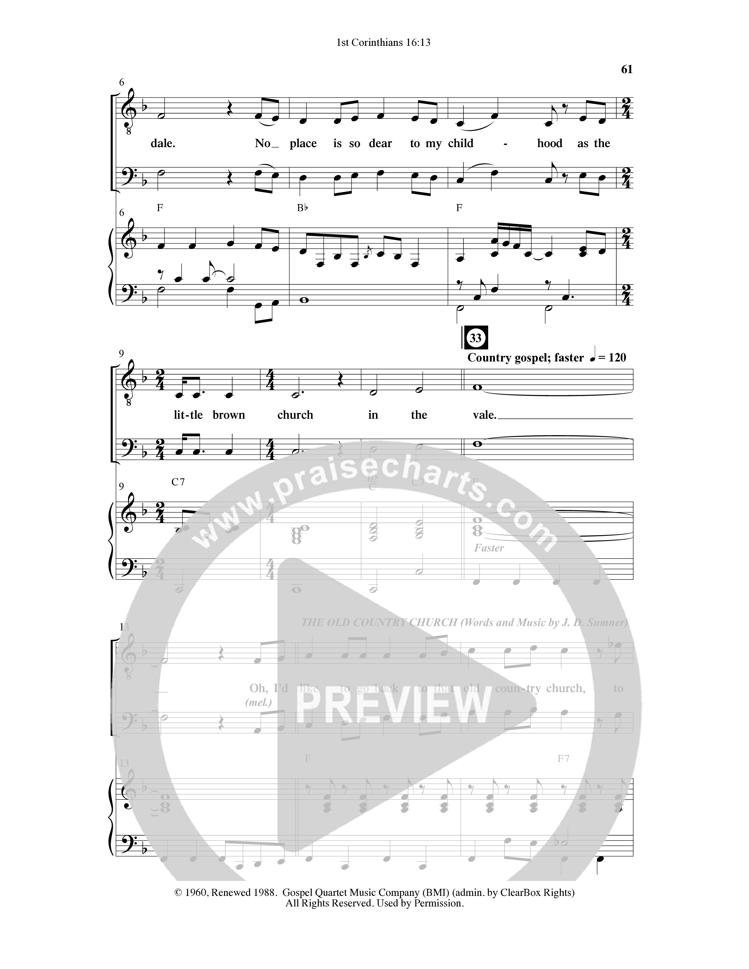1st Corinithians 16:13 Men's Choir Book (7 Song Choral Collection) Song 5 (Piano SATB) (Word Music Choral)