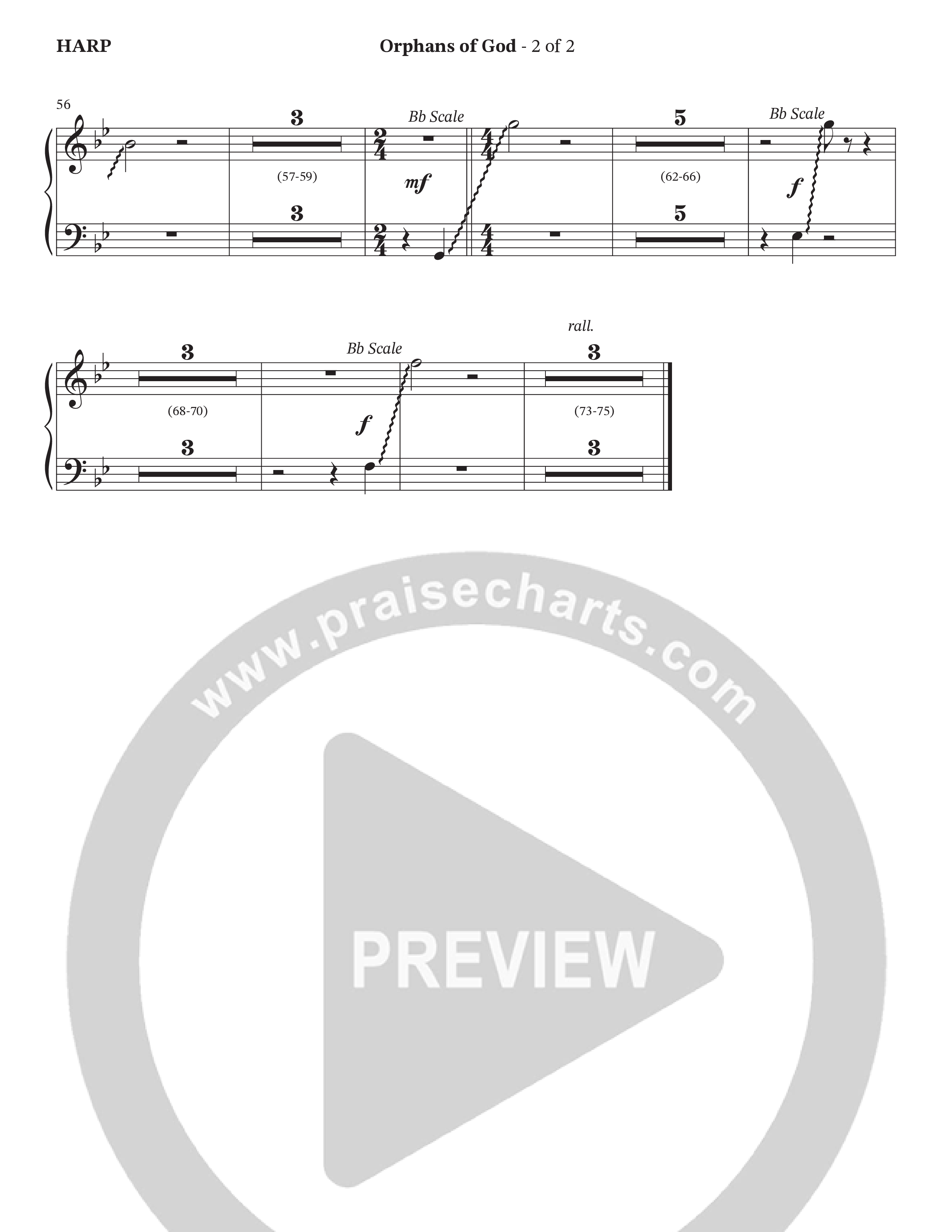 Orphans Of God (Choral Anthem SATB) Harp (Cana's Voice / Arr. Wayne Haun)