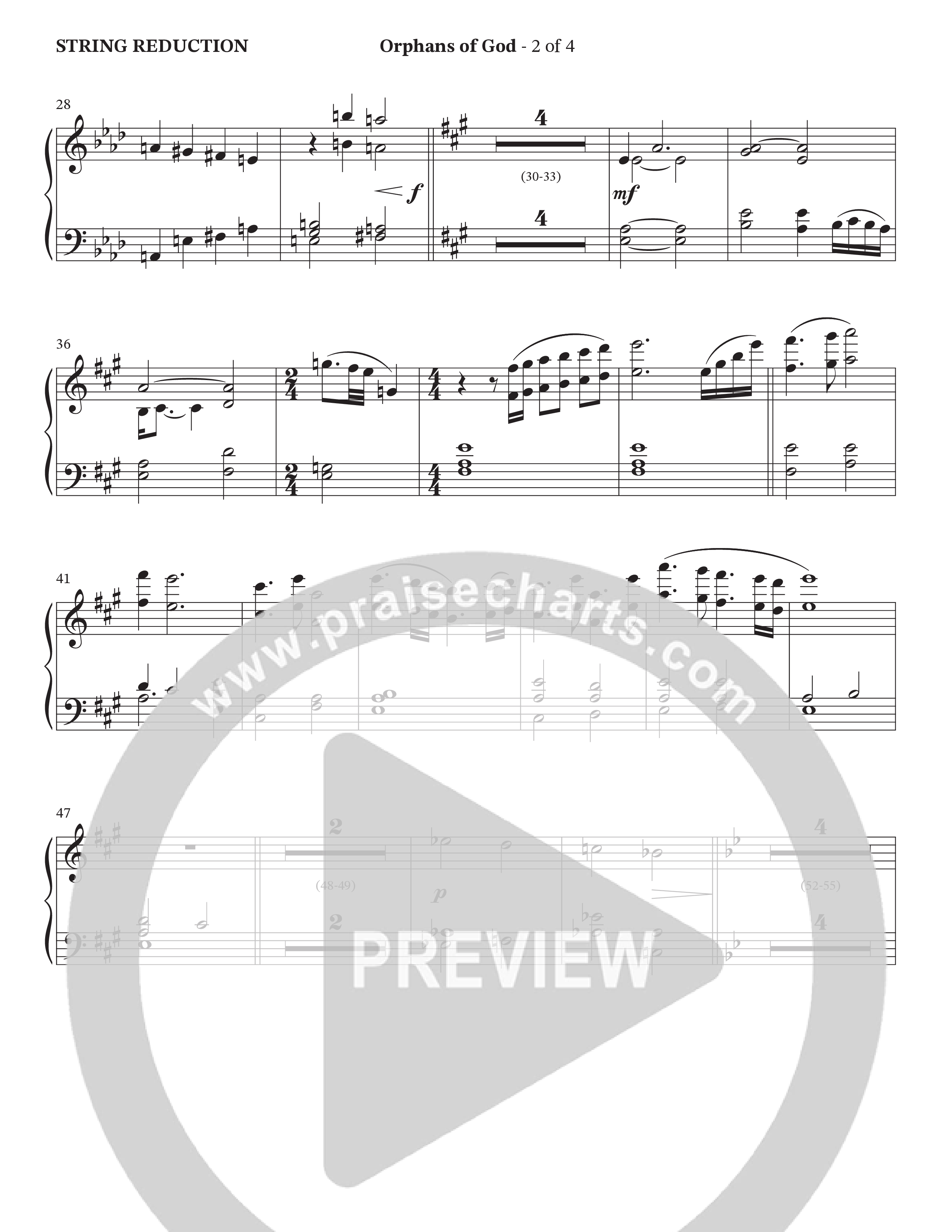 Orphans Of God (Choral Anthem SATB) String Reduction (Cana's Voice / Arr. Wayne Haun)