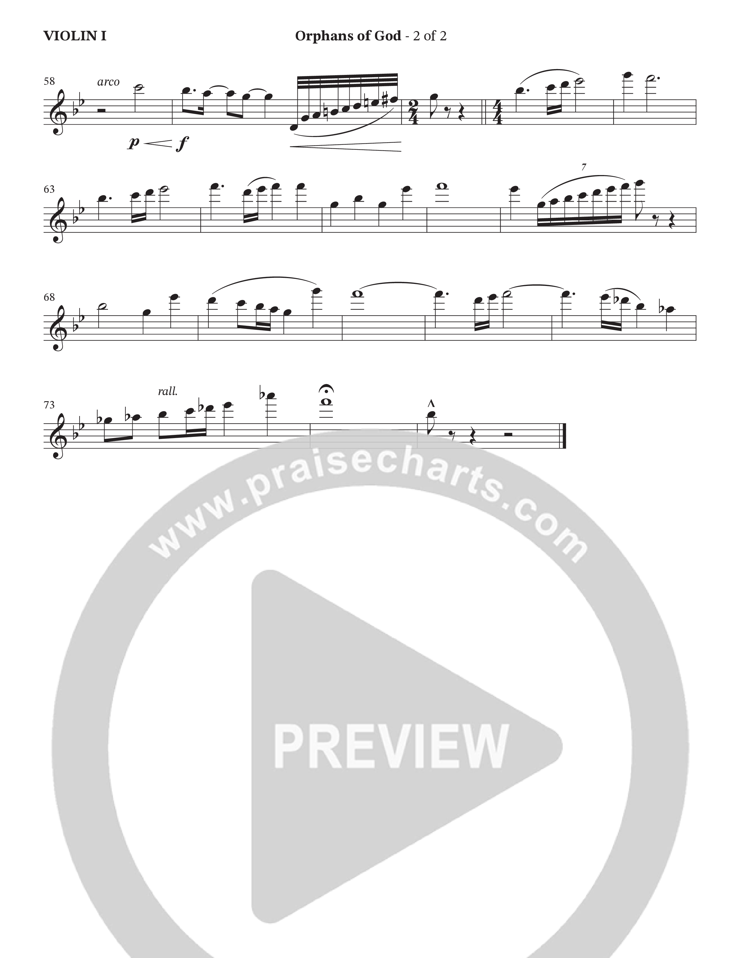 Orphans Of God (Choral Anthem SATB) String Pack (Cana's Voice / Arr. Wayne Haun)