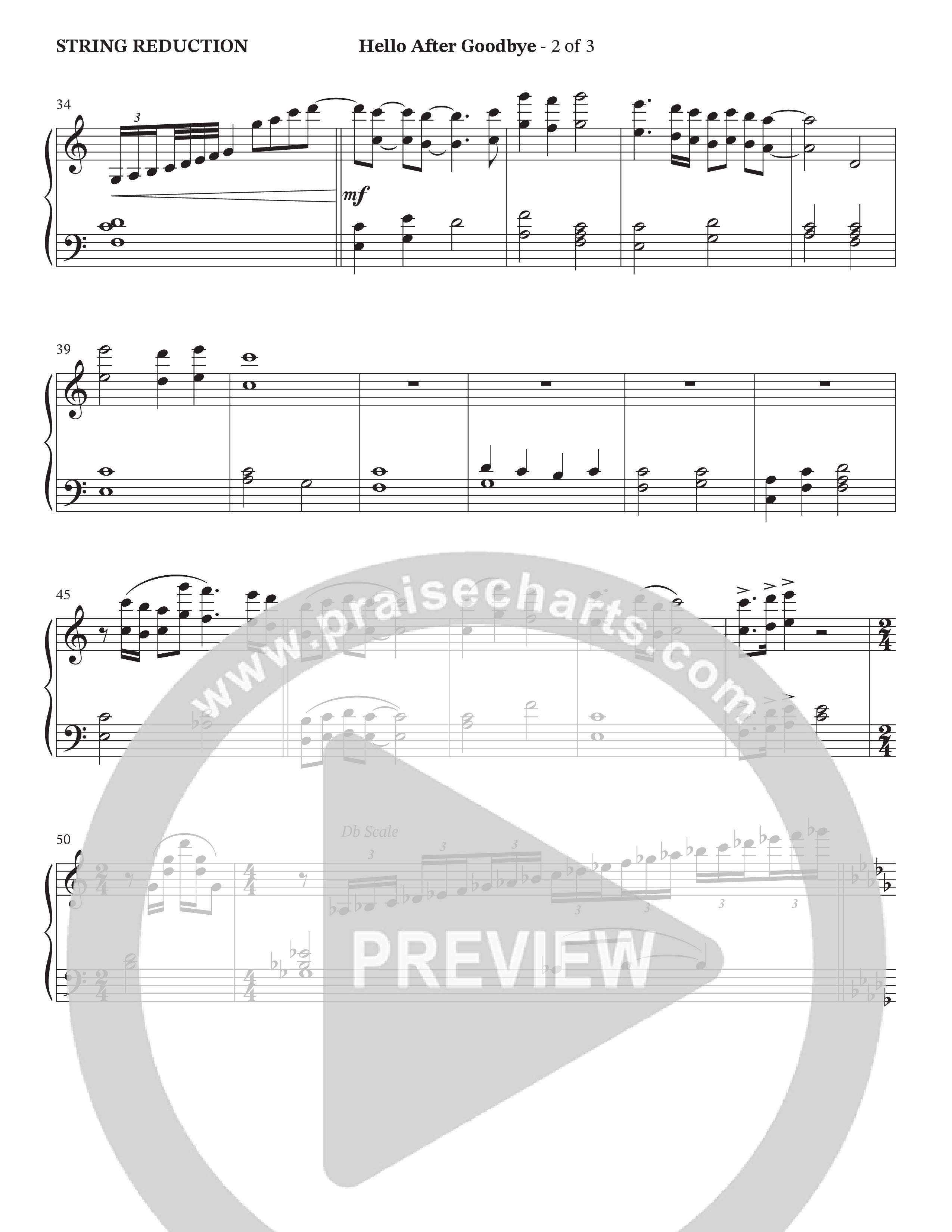 Hello After Goodbye (Choral Anthem SATB) String Reduction (Legacy Five / Arr. Wayne Haun)