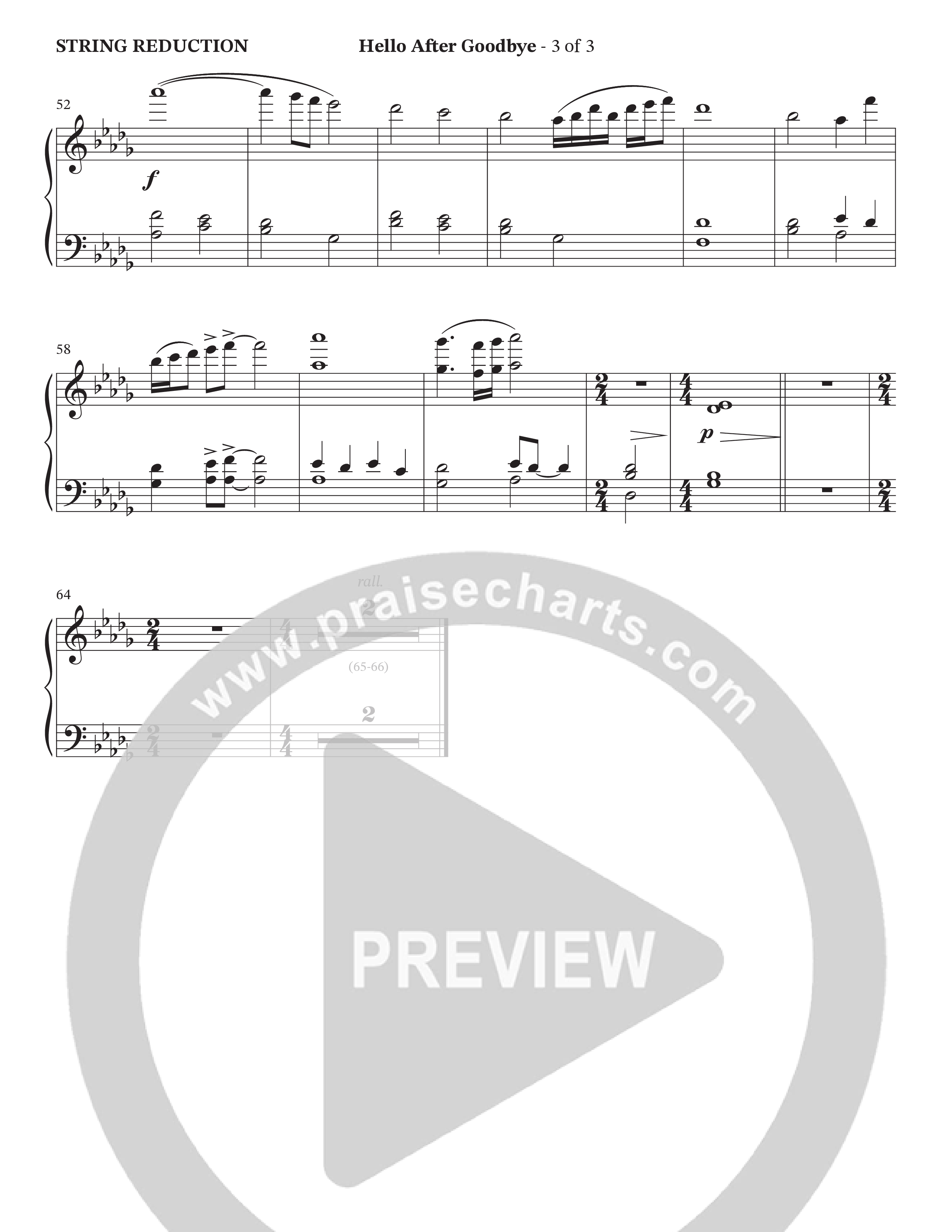 Hello After Goodbye (Choral Anthem SATB) String Reduction (Legacy Five / Arr. Wayne Haun)