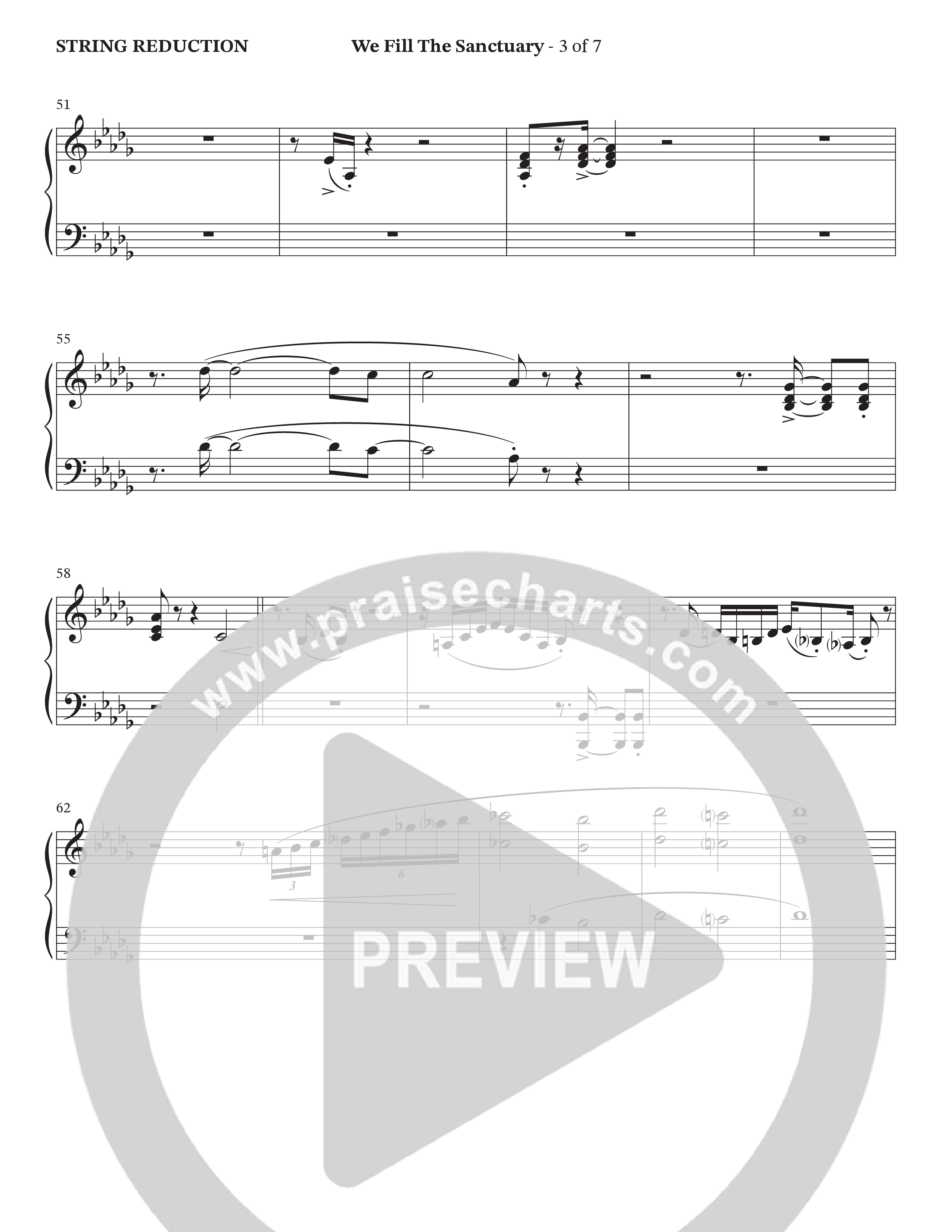 We Fill The Sanctuary (Choral Anthem SATB) String Reduction (The Brooklyn Tabernacle Choir / Arr. Jason Webb / Orch. Chris McDonald)
